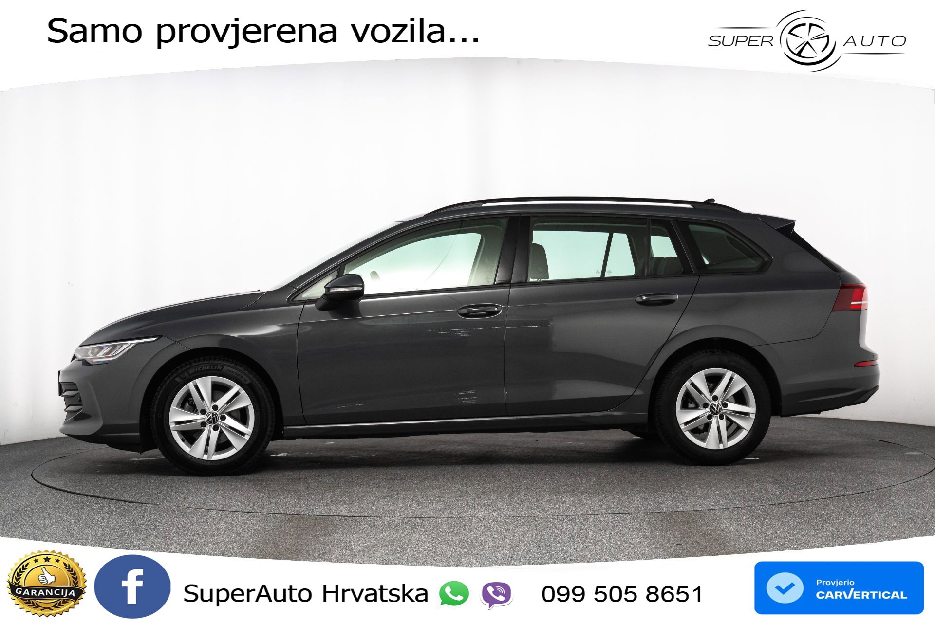 VW Golf 8 Variant 1.5 eTSI DSG Life 116 KS, LED+ACC+GR SJED+VIRT+PDC