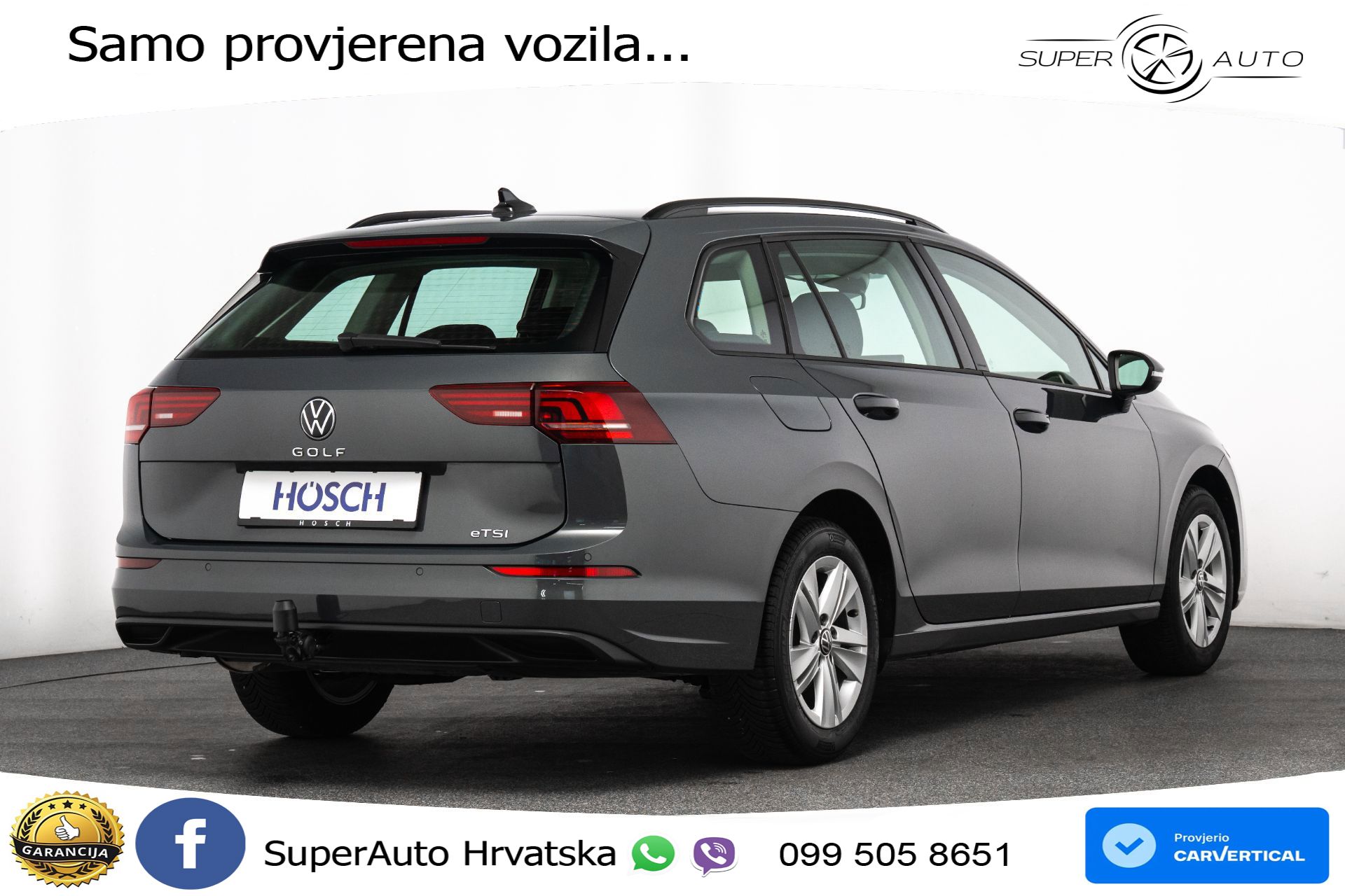 VW Golf 8 Variant 1.5 eTSI DSG Life 116 KS, LED+ACC+GR SJED+VIRT+PDC