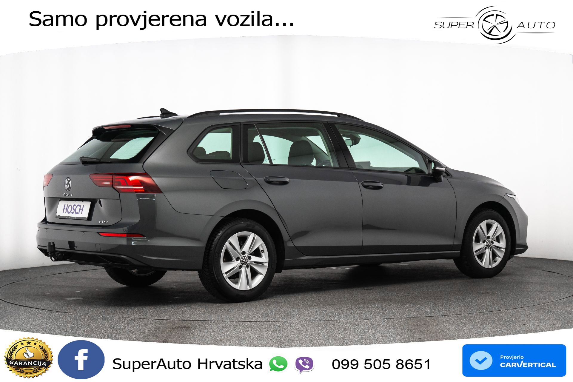 VW Golf 8 Variant 1.5 eTSI DSG Life 116 KS, LED+ACC+GR SJED+VIRT+PDC
