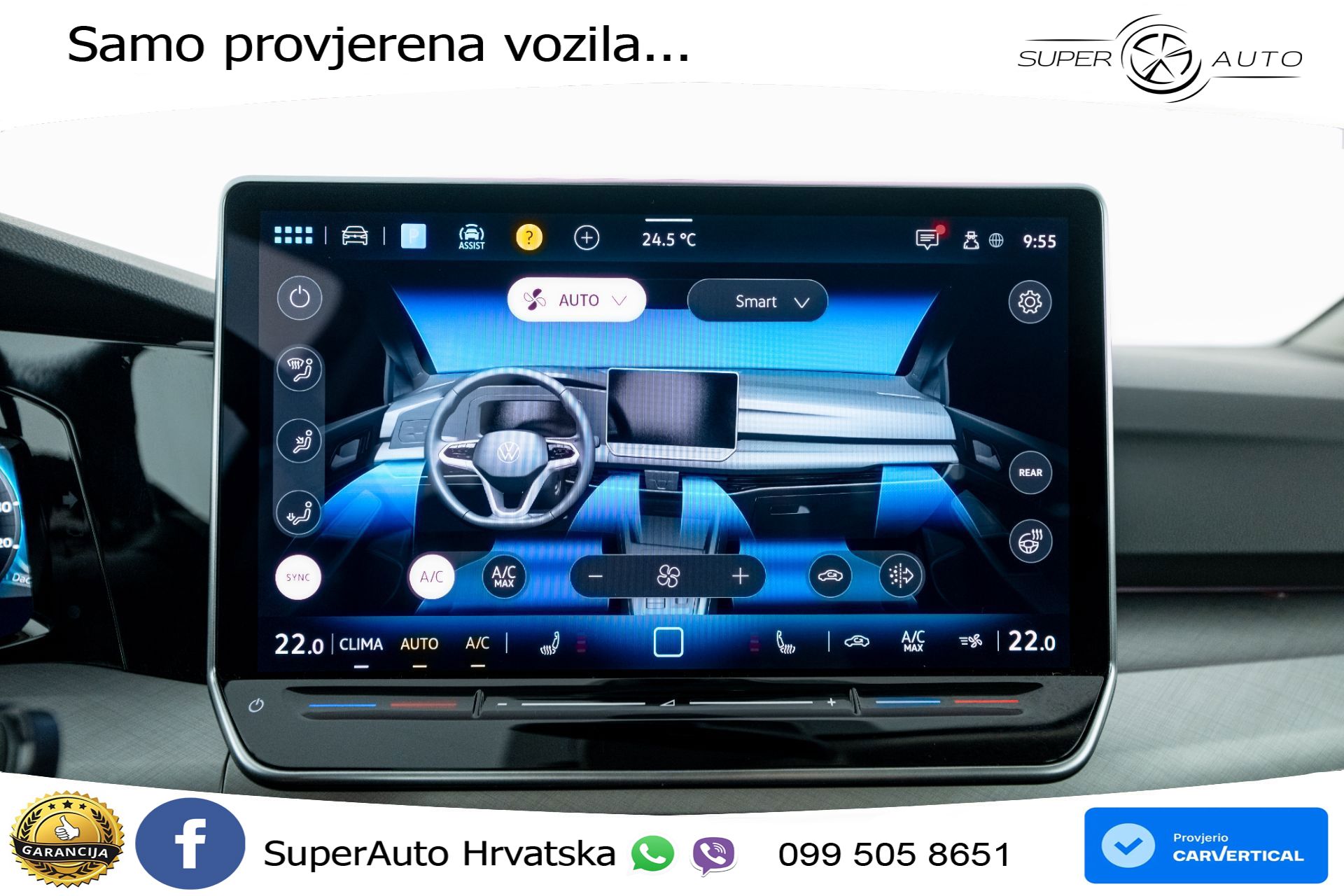 VW Golf 8 Variant 1.5 eTSI DSG Life 116 KS, LED+ACC+GR SJED+VIRT+PDC