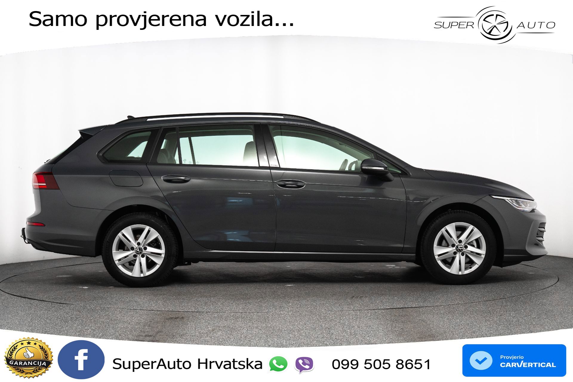 VW Golf 8 Variant 1.5 eTSI DSG Life 116 KS, LED+ACC+GR SJED+VIRT+PDC