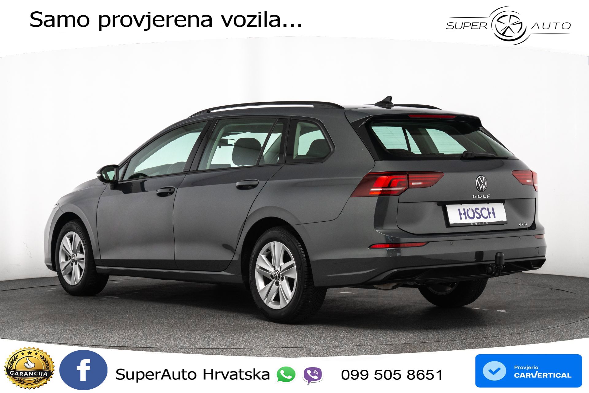 VW Golf 8 Variant 1.5 eTSI DSG Life 116 KS, LED+ACC+GR SJED+VIRT+PDC