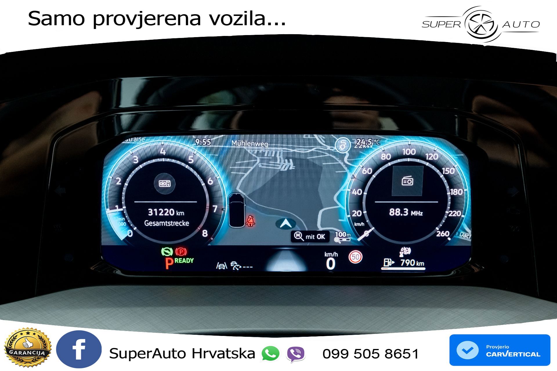 VW Golf 8 Variant 1.5 eTSI DSG Life 116 KS, LED+ACC+GR SJED+VIRT+PDC
