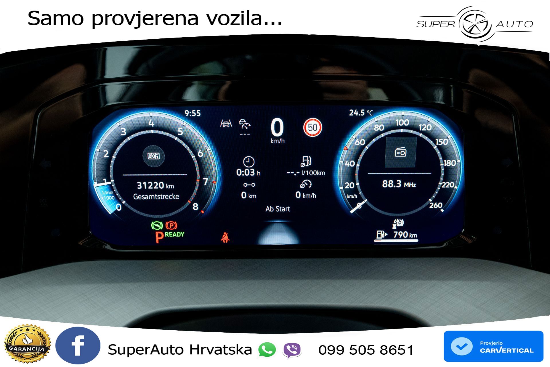 VW Golf 8 Variant 1.5 eTSI DSG Life 116 KS, LED+ACC+GR SJED+VIRT+PDC