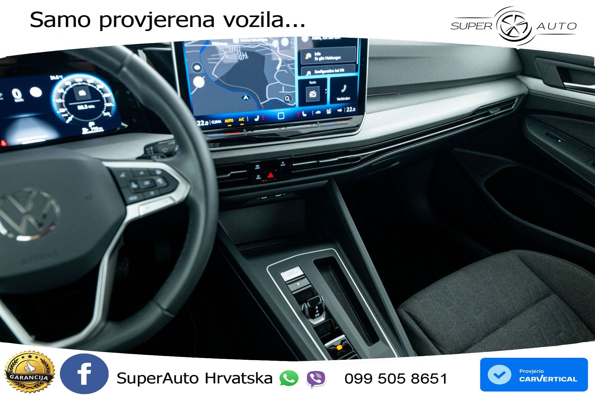 VW Golf 8 Variant 1.5 eTSI DSG Life 116 KS, LED+ACC+GR SJED+VIRT+PDC