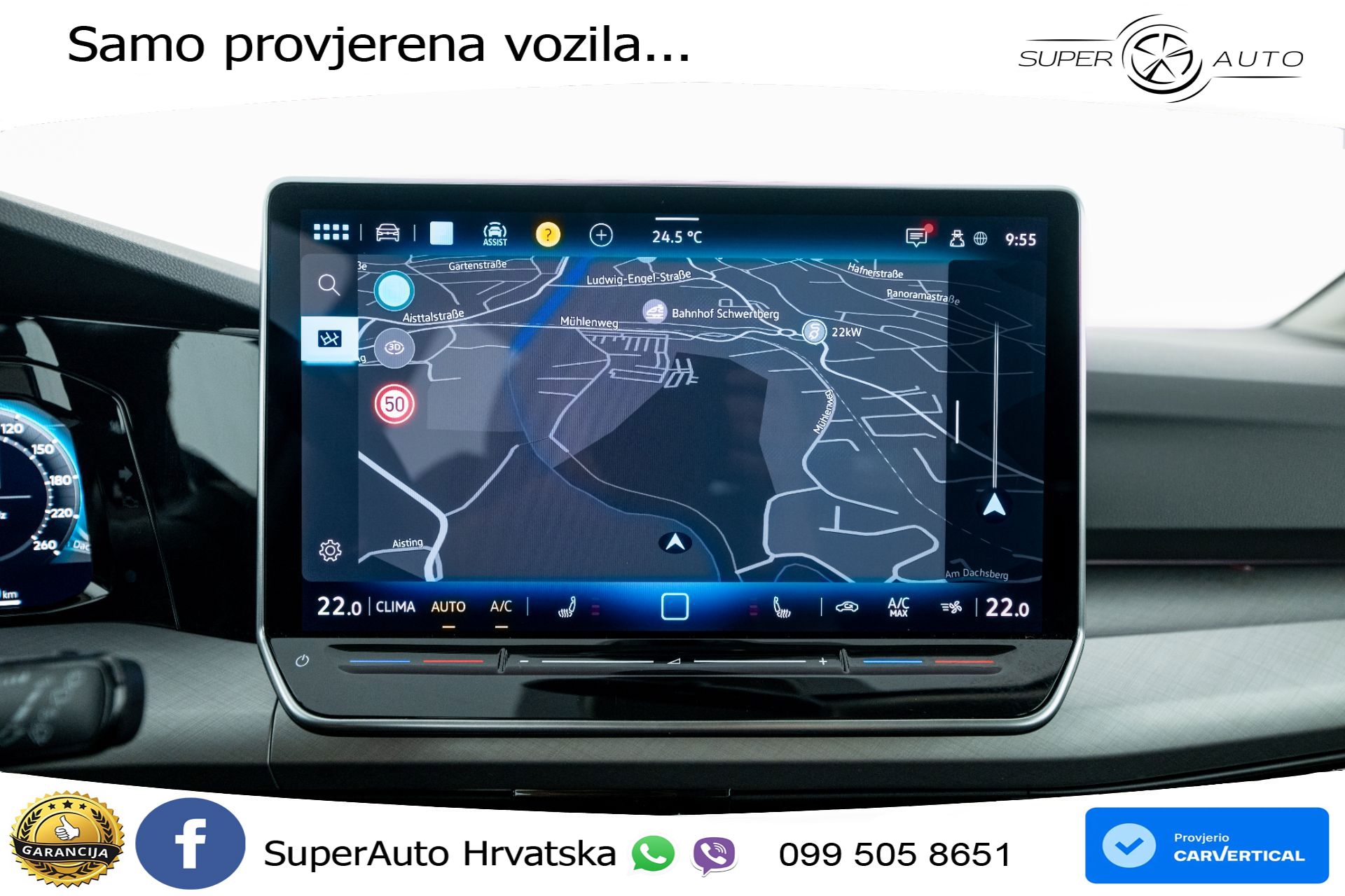 VW Golf 8 Variant 1.5 eTSI DSG Life 116 KS, LED+ACC+GR SJED+VIRT+PDC