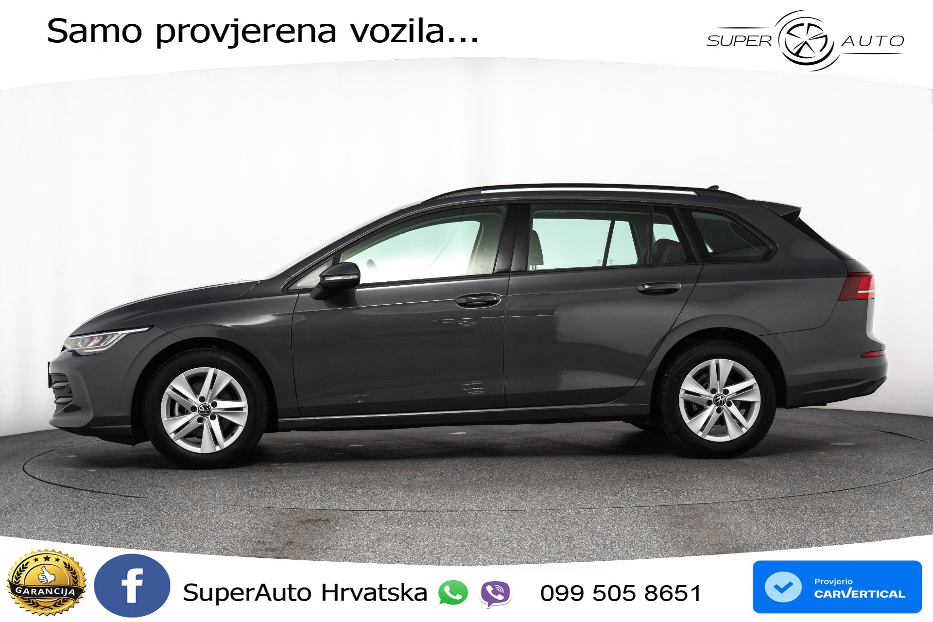 VW Golf 8 Variant 1.5 eTSI DSG Life 116 KS, LED+ACC+GR SJED+VIRT+PDC