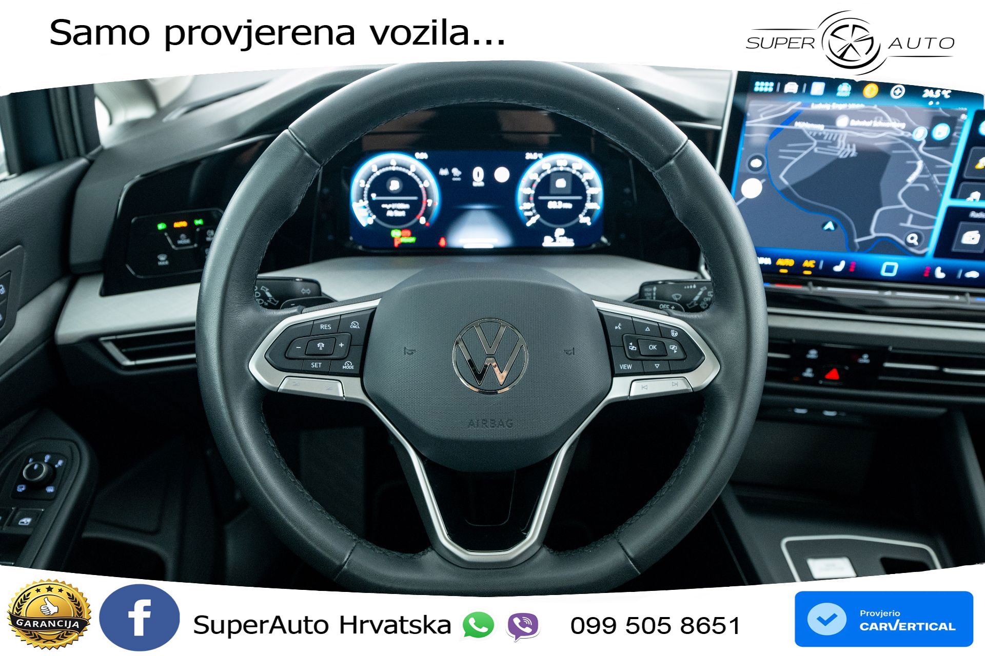 VW Golf 8 Variant 1.5 eTSI DSG Life 116 KS, LED+ACC+GR SJED+VIRT+PDC