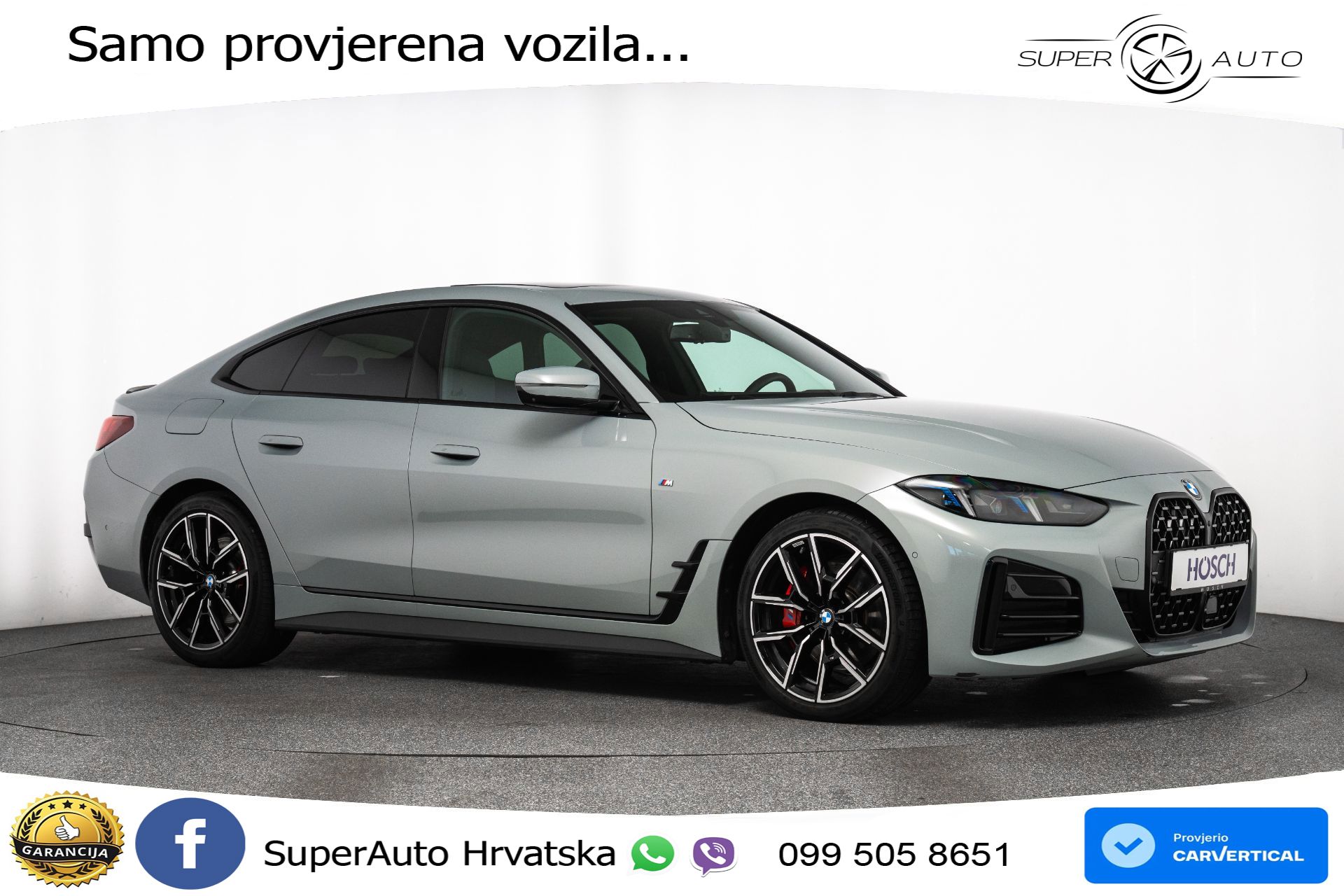 BMW 420d xDrive GC Aut. M Sport Pro 190 KS, ACC+360+GR SJED+HEAD+VIRT+NAVI