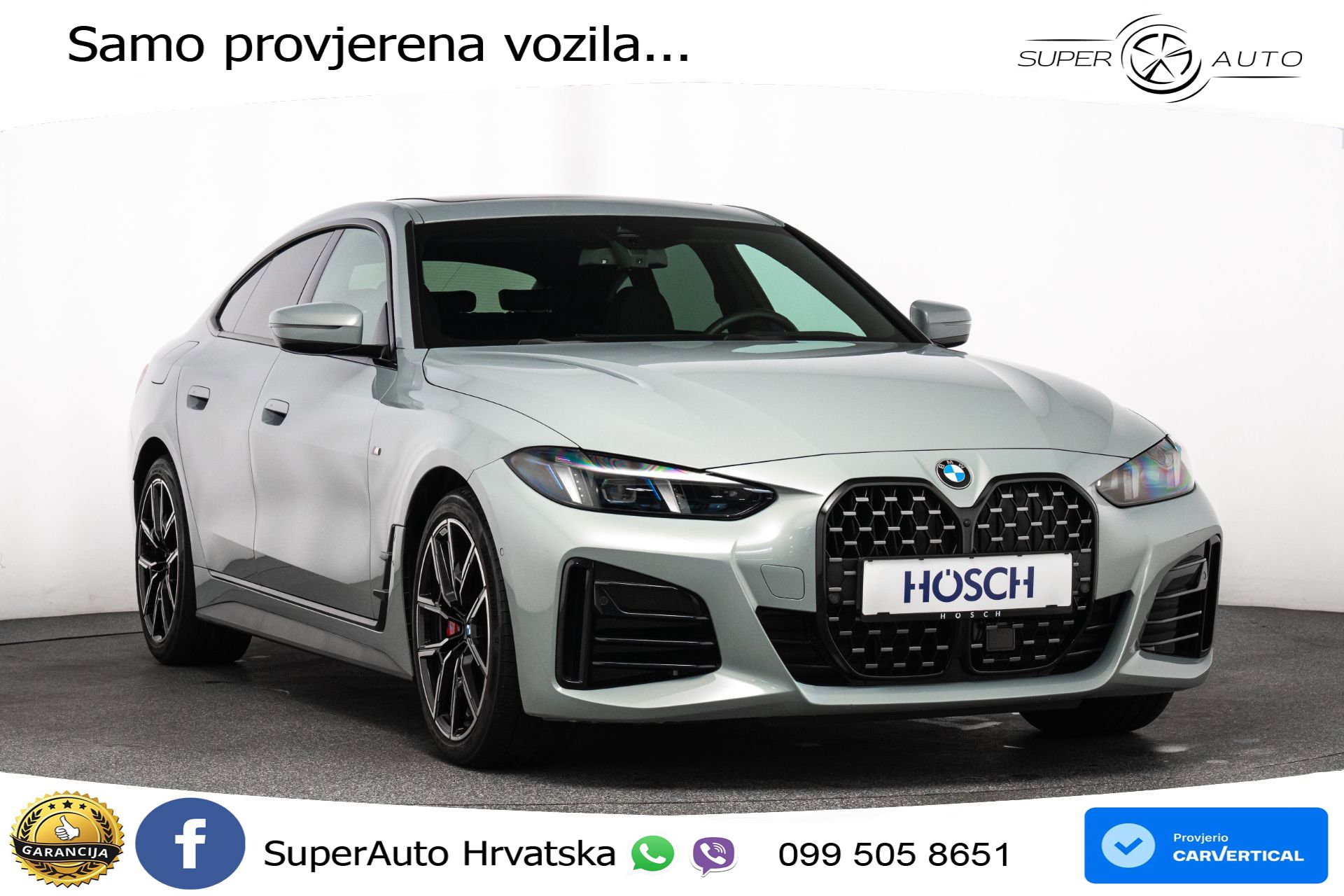 BMW 420d xDrive GC Aut. M Sport Pro 190 KS, ACC+360+GR SJED+HEAD+VIRT+NAVI
