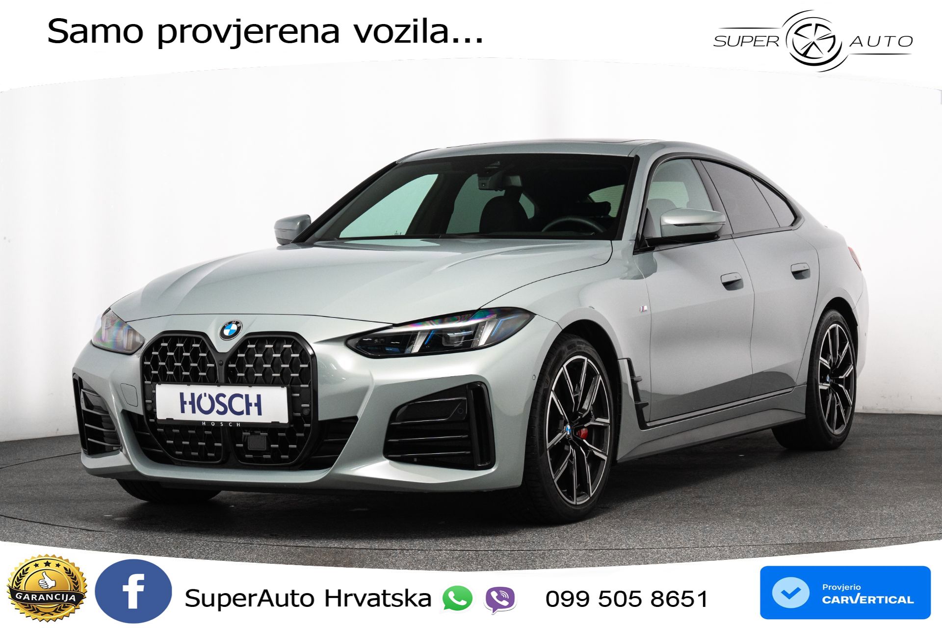 BMW 420d xDrive GC Aut. M Sport Pro 190 KS, ACC+360+GR SJED+HEAD+VIRT+NAVI