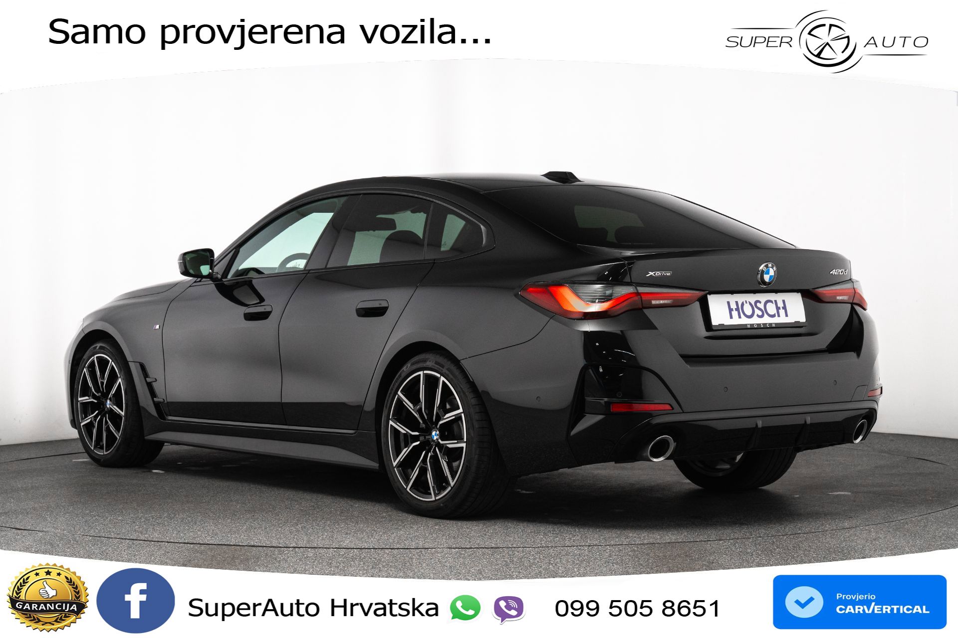 BMW 420d xDrive GC Aut. M Sport 190 KS, ACC+360+GR SJED+PANO+HEAD+VIRT