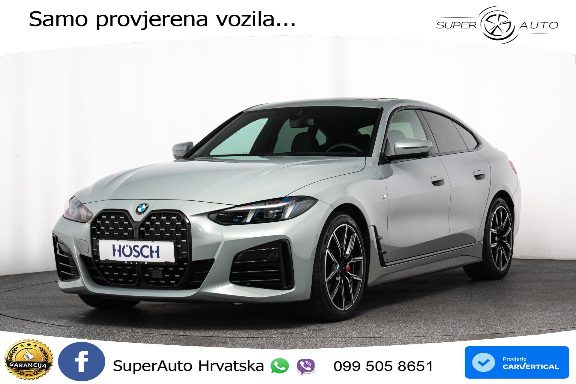BMW 420d xDrive GC Aut. M Sport Pro 190 KS, ACC+360+GR SJED+HEAD+VIRT+NAVI