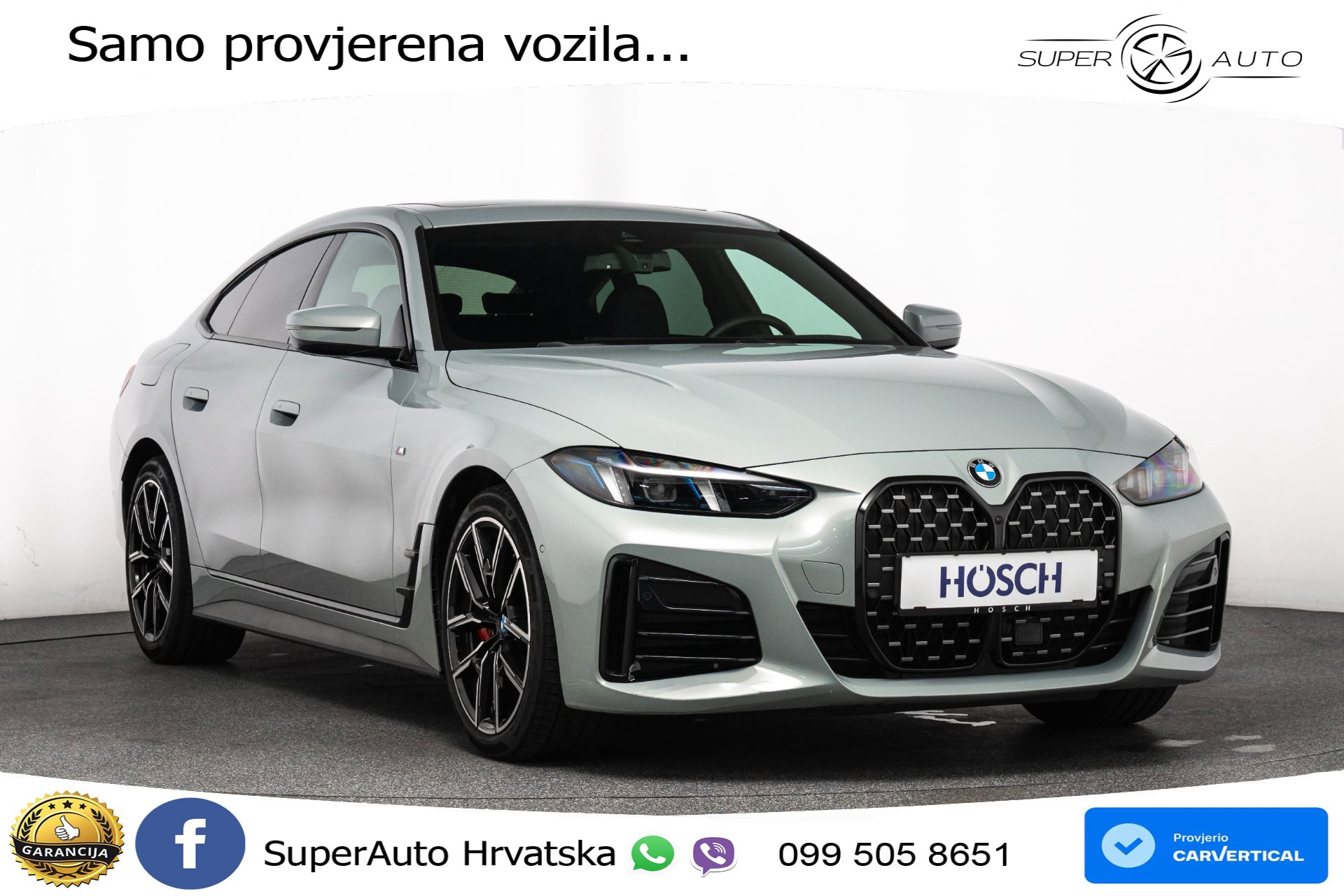 BMW 420d xDrive GC Aut. M Sport Pro 190 KS, ACC+360+GR SJED+HEAD+VIRT+NAVI
