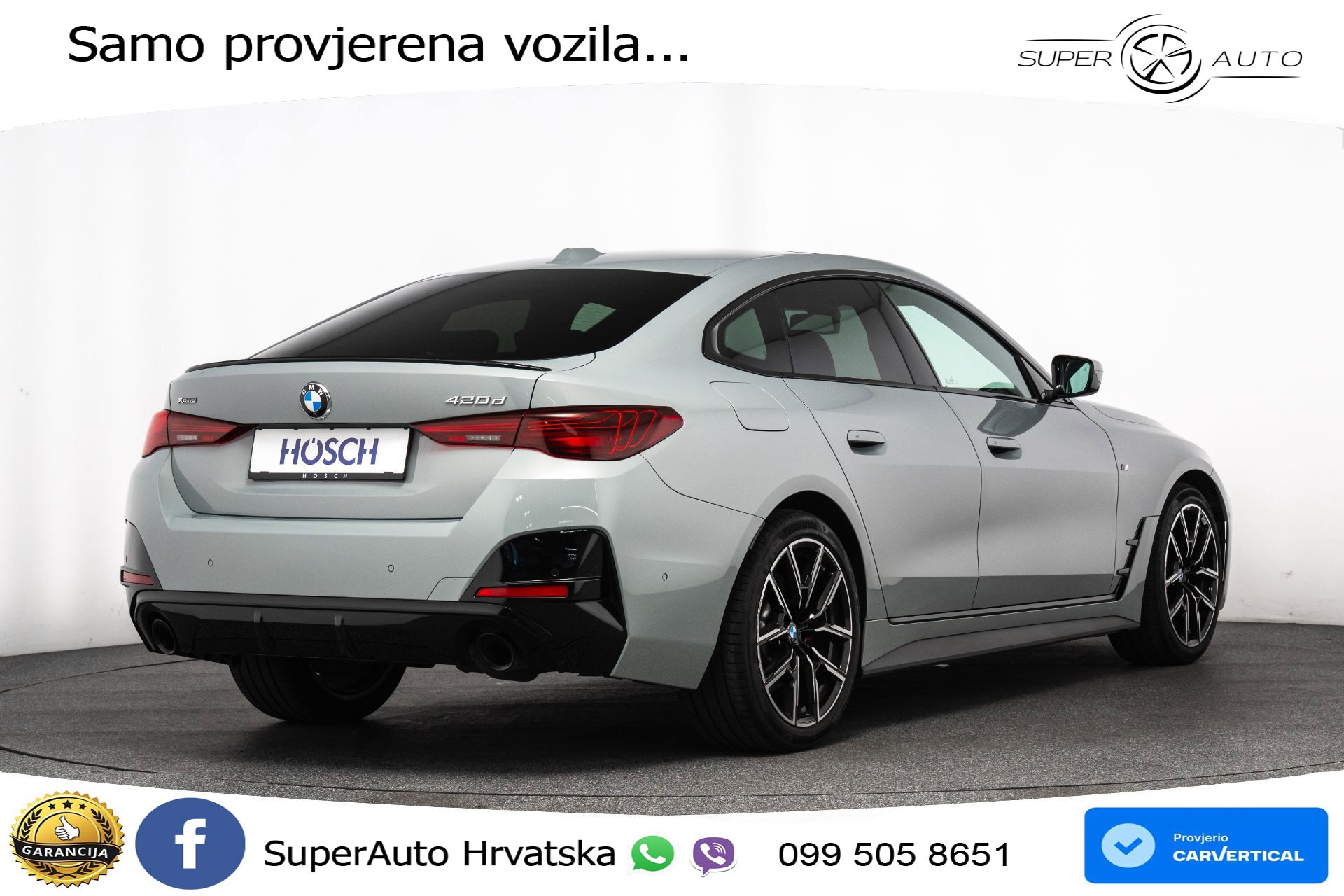 BMW 420d xDrive GC Aut. M Sport Pro 190 KS, ACC+360+GR SJED+HEAD+VIRT+NAVI