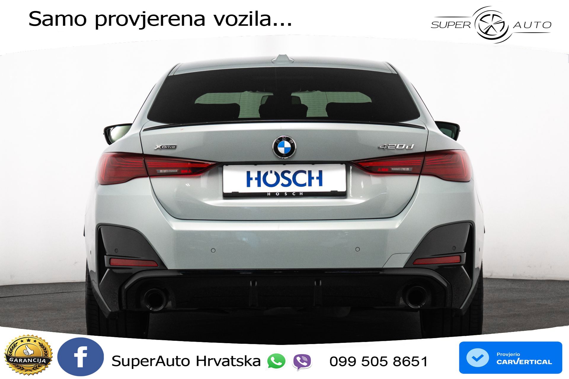 BMW 420d xDrive GC Aut. M Sport Pro 190 KS, ACC+360+GR SJED+HEAD+VIRT+NAVI