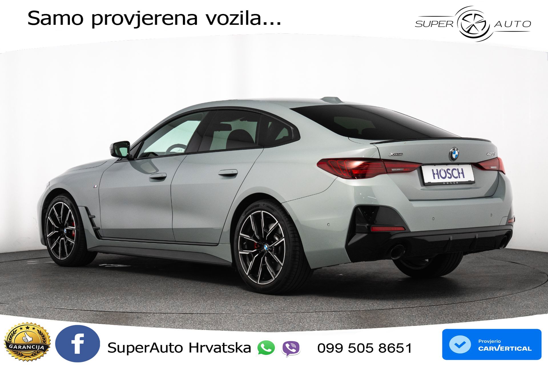 BMW 420d xDrive GC Aut. M Sport Pro 190 KS, ACC+360+GR SJED+HEAD+VIRT+NAVI