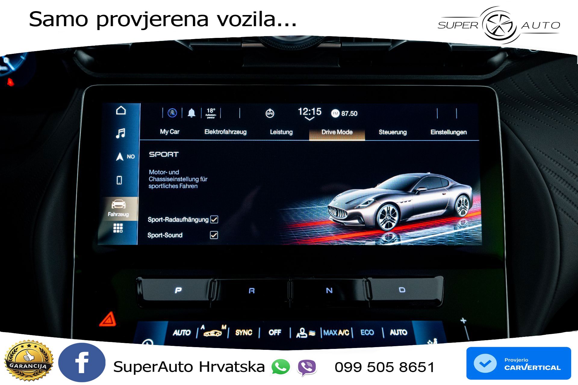 NOVO Maserati GranTurismo Folgore 761 KS, ACC+360+GR SJED+HEAD+VIRT+NAVI