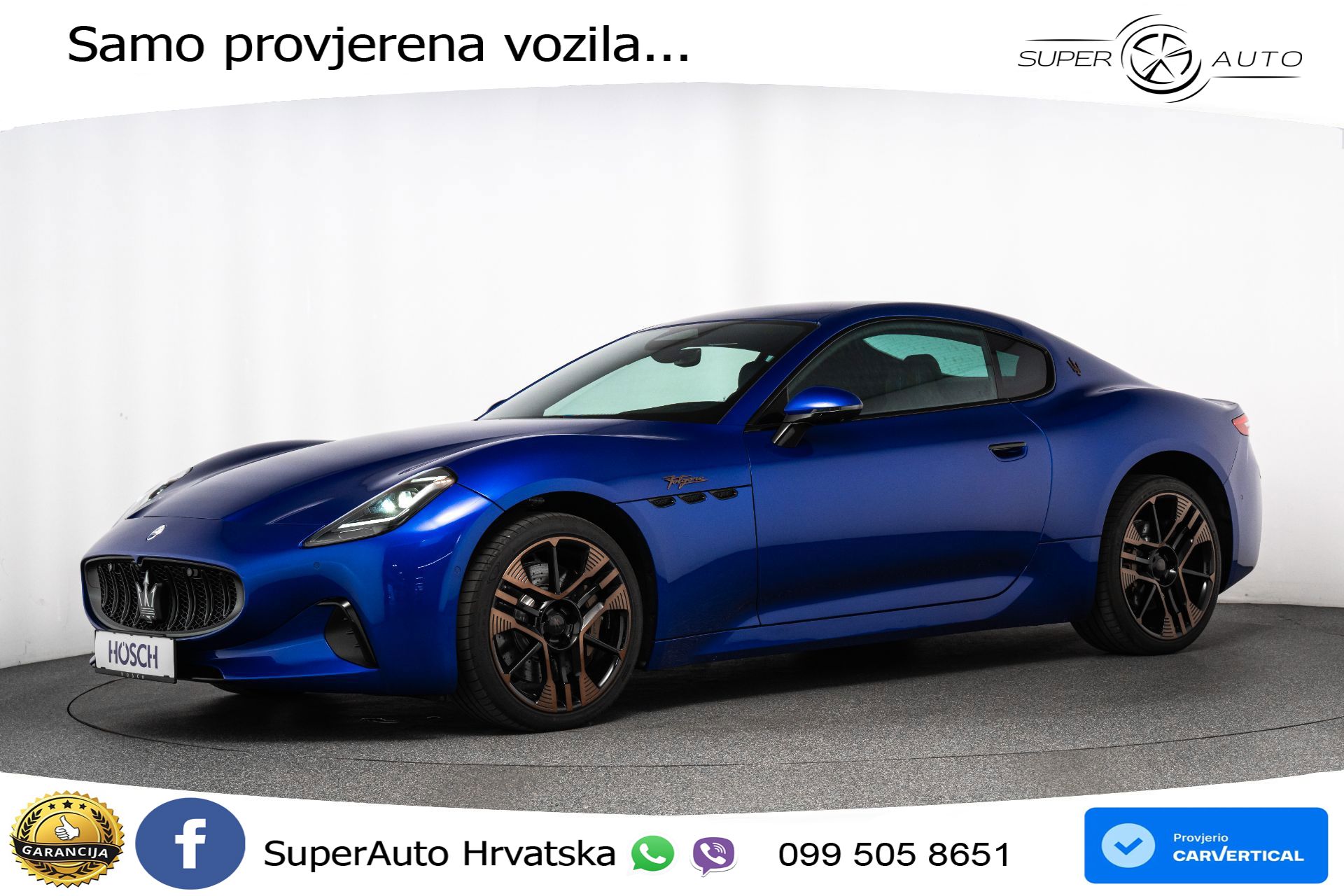 NOVO Maserati GranTurismo Folgore 761 KS, ACC+360+GR SJED+HEAD+VIRT+NAVI