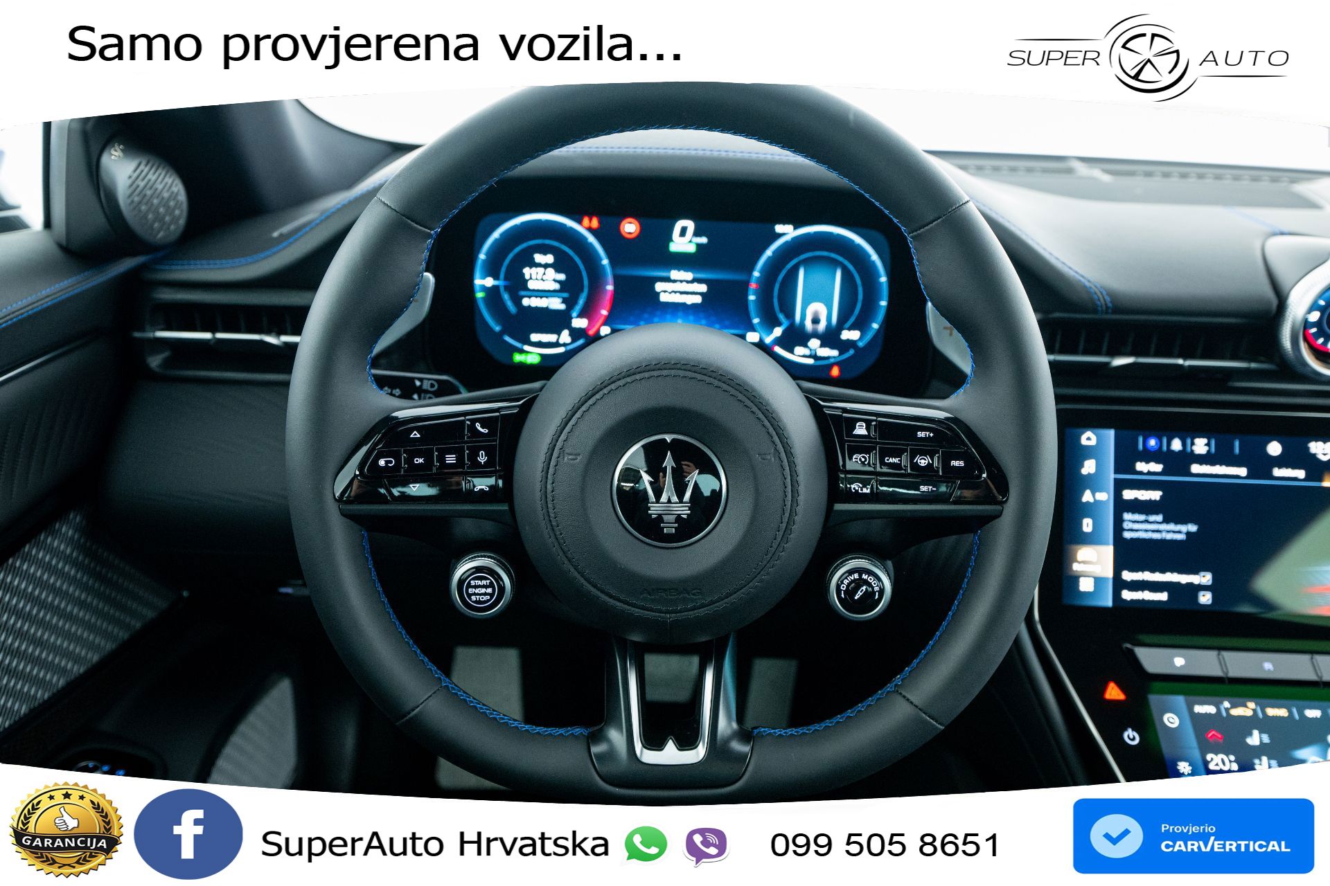 NOVO Maserati GranTurismo Folgore 761 KS, ACC+360+GR SJED+HEAD+VIRT+NAVI