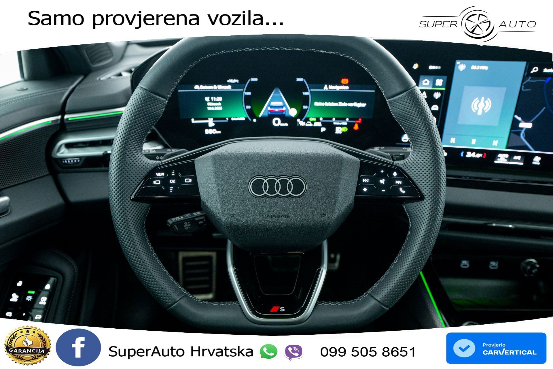 Audi A6 Avant 2.0 TDI S tronic 2xS line 204 KS, ACC+360+GR SJED+PANO+VIRT+NAVI