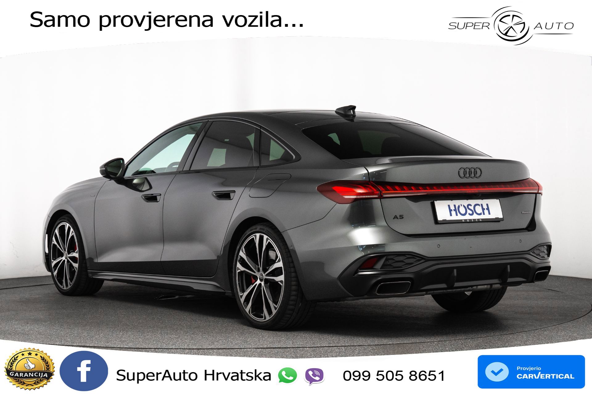 Audi A5 2.0 TFSI quattro S tronic 2xS line 299 KS, MATRIX+ACC+GR SJED+PANO+360