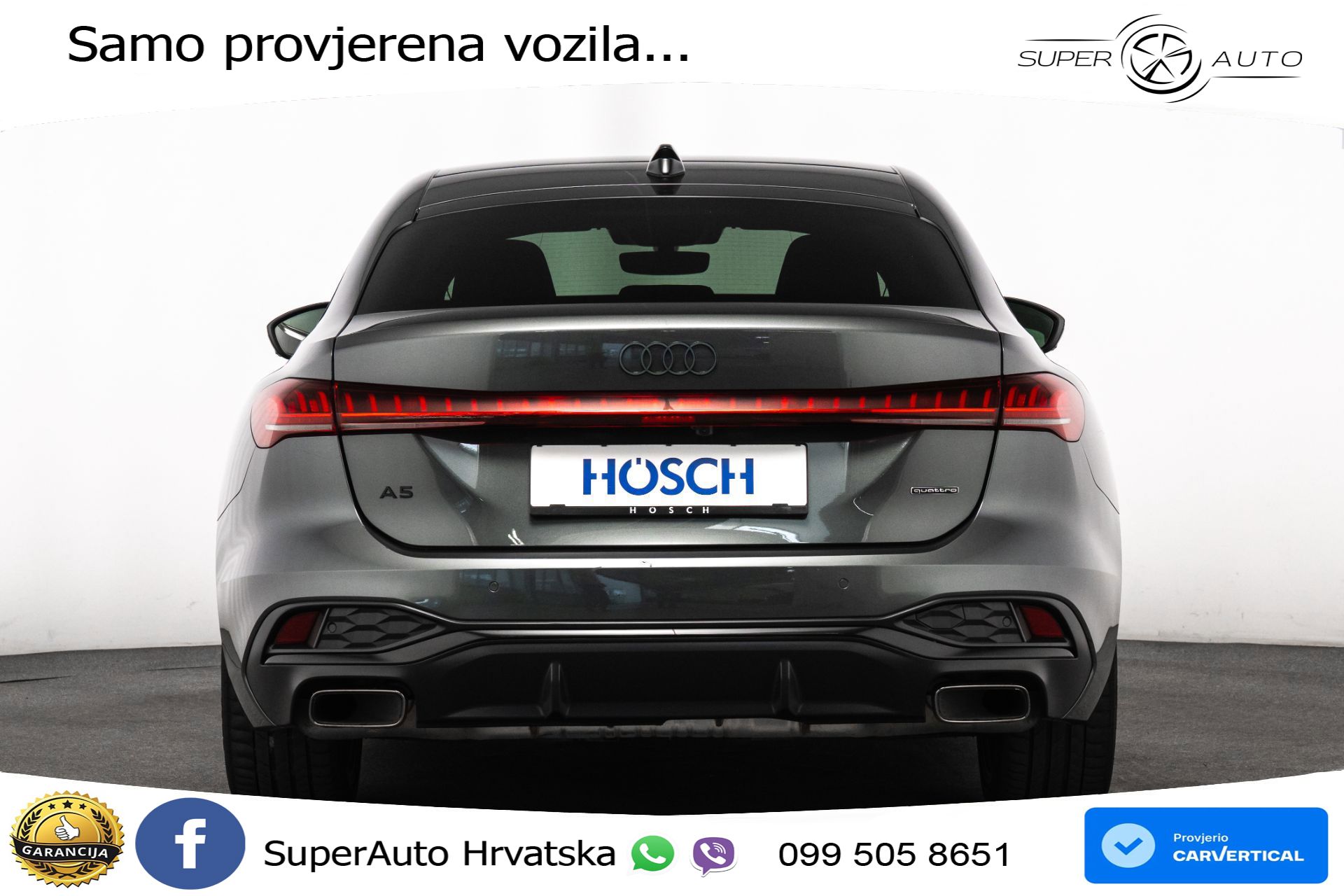Audi A5 2.0 TFSI quattro S tronic 2xS line 299 KS, MATRIX+ACC+GR SJED+PANO+360
