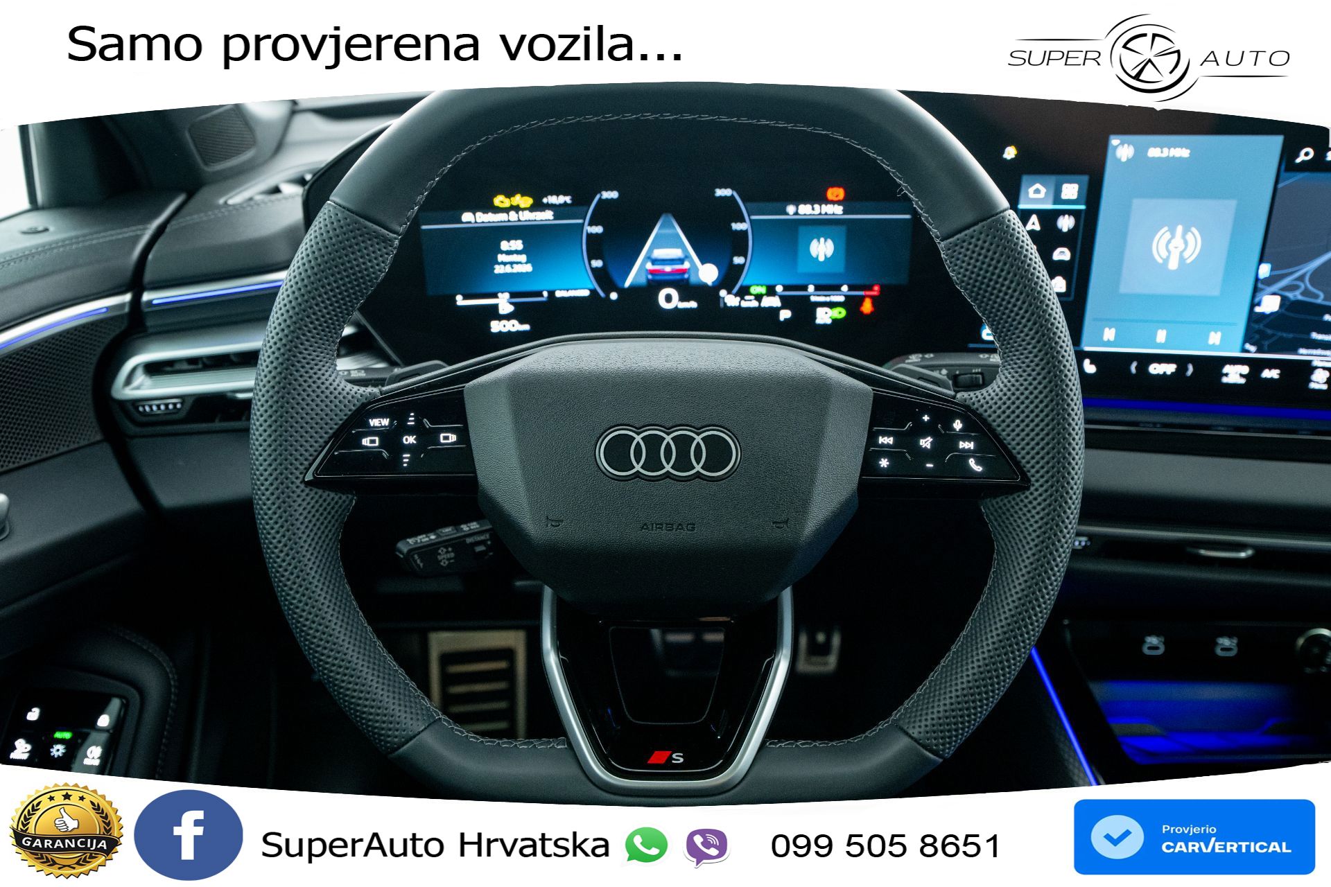 Audi A6 Avant 2.0 TDI S tronic 2xS line 204 KS, MATRIX+ACC+GR SJED+360+PANO+VIRT