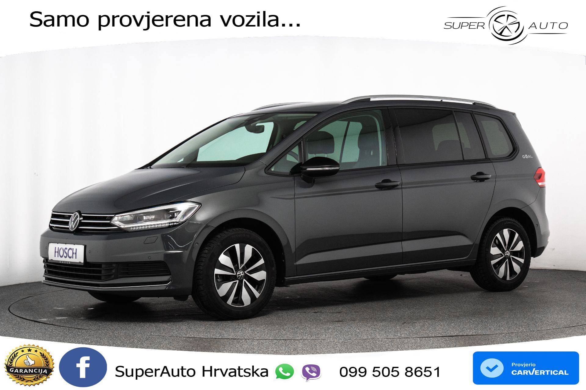 VW Touran 2.0 TDI DSG Comfortline 150 KS, 7-SJED+ACC+GR SJED+VIRT+NAVI