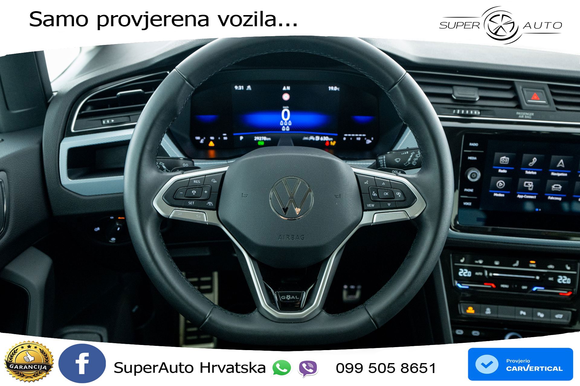 VW Touran 2.0 TDI DSG Comfortline 150 KS, 7-SJED+ACC+GR SJED+VIRT+NAVI