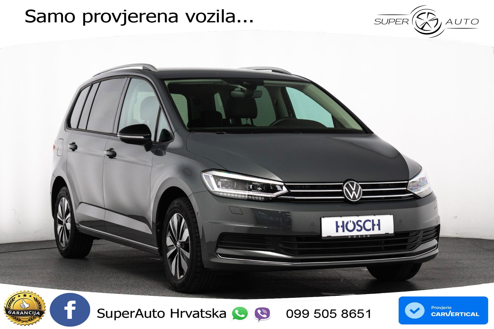 VW Touran 2.0 TDI DSG Comfortline 150 KS, 7-SJED+ACC+GR SJED+VIRT+NAVI