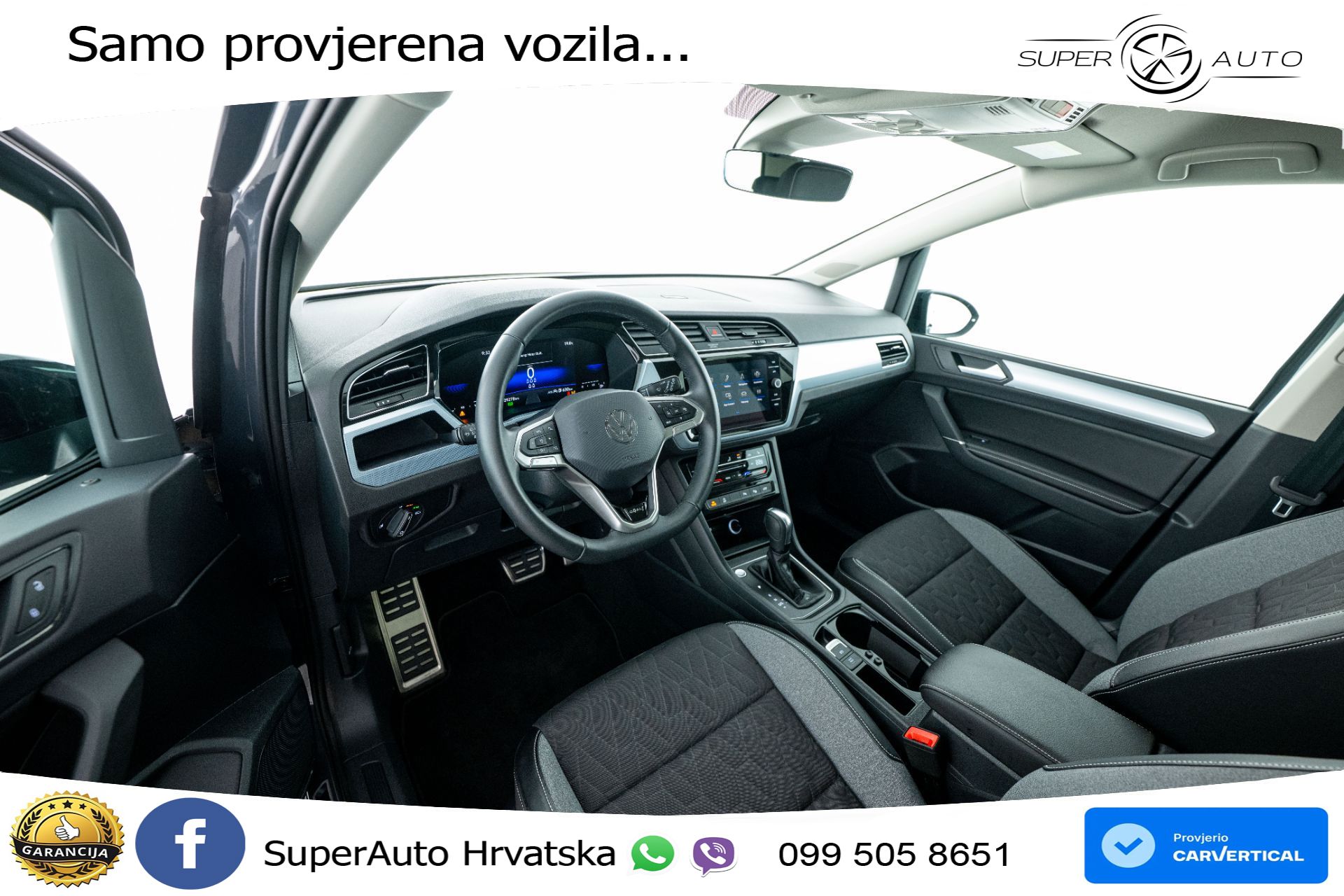 VW Touran 2.0 TDI DSG Comfortline 150 KS, 7-SJED+ACC+GR SJED+VIRT+NAVI