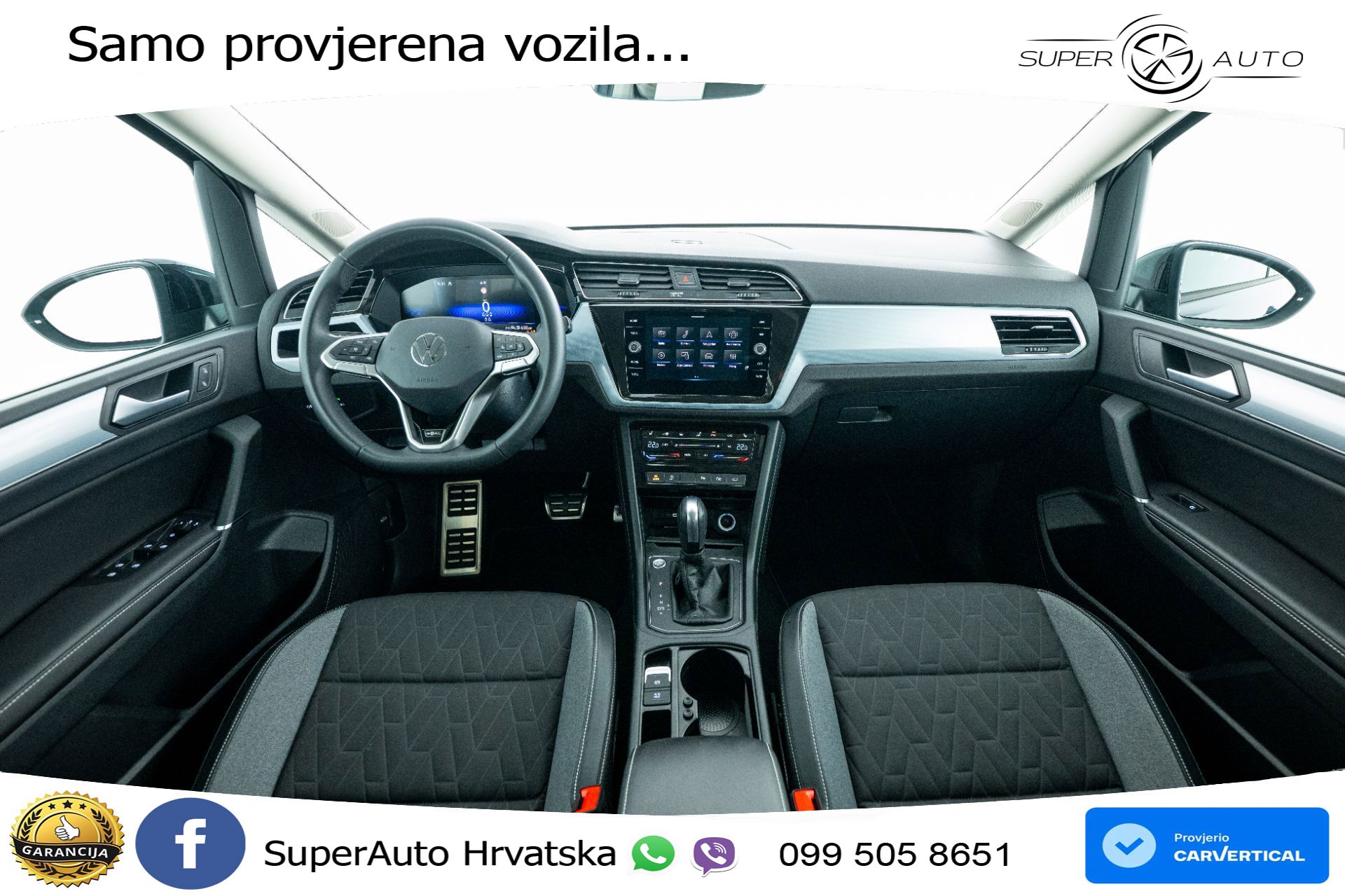VW Touran 2.0 TDI DSG Comfortline 150 KS, 7-SJED+ACC+GR SJED+VIRT+NAVI
