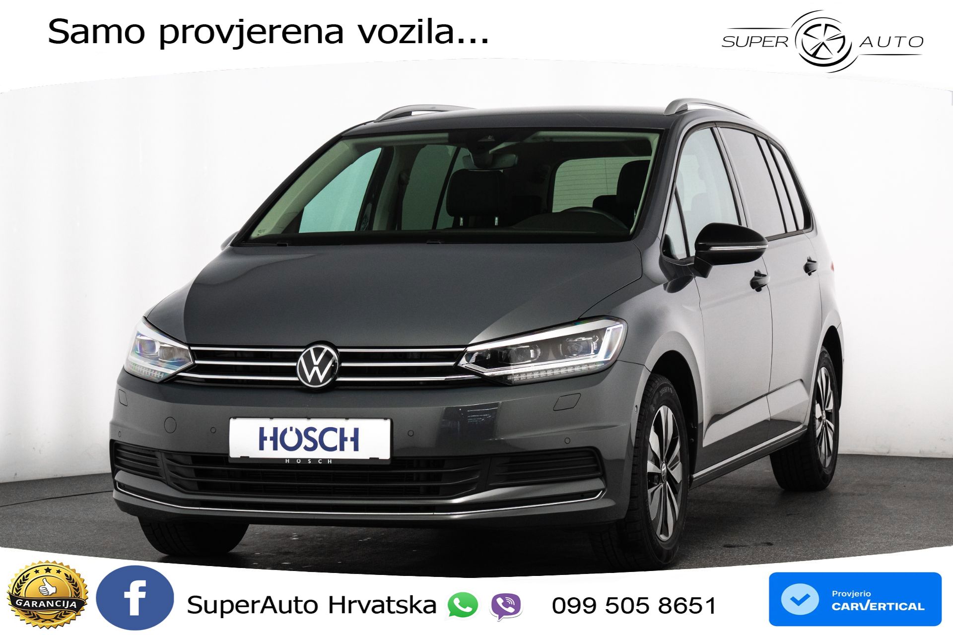 VW Touran 2.0 TDI DSG Comfortline 150 KS, 7-SJED+ACC+GR SJED+VIRT+NAVI