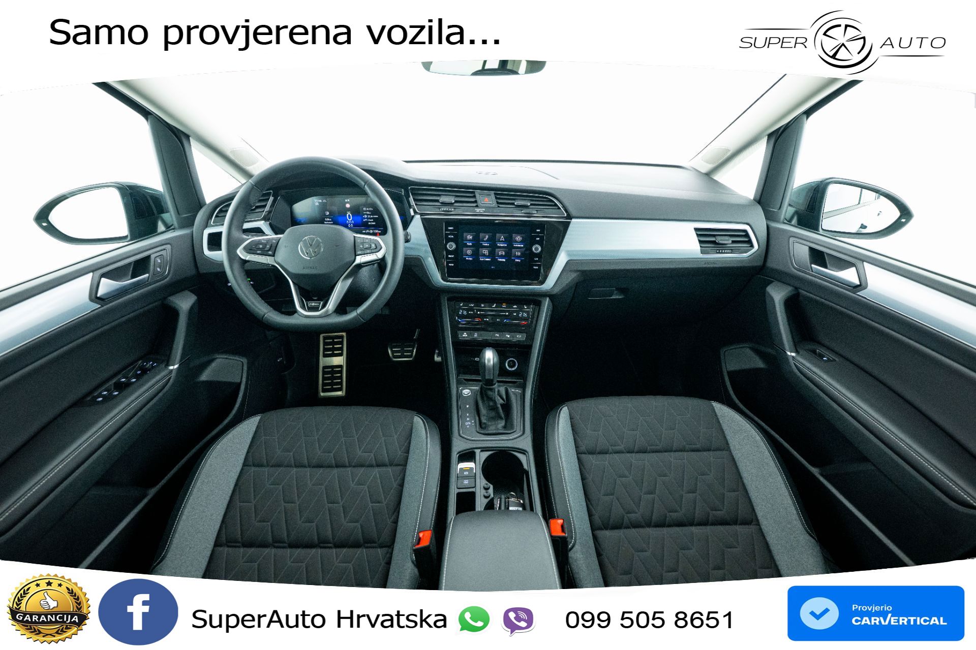 VW Touran 1.5 TSI DSG Comfortline 150 KS, 7-SJED+LED+ACC+GR SJED+VIRT+PDC+ASIST