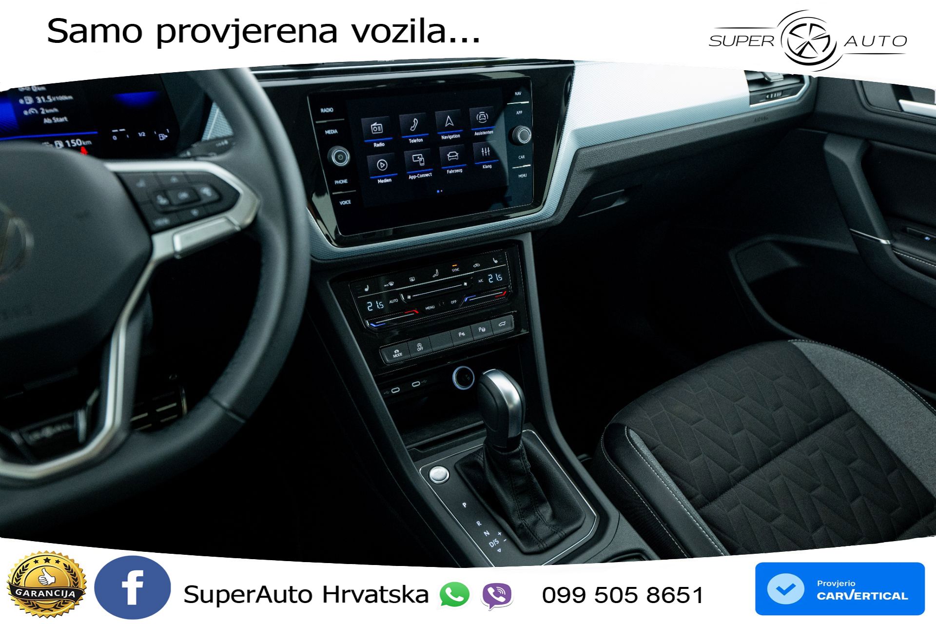 VW Touran 1.5 TSI DSG Comfortline 150 KS, 7-SJED+LED+ACC+GR SJED+VIRT+PDC+ASIST