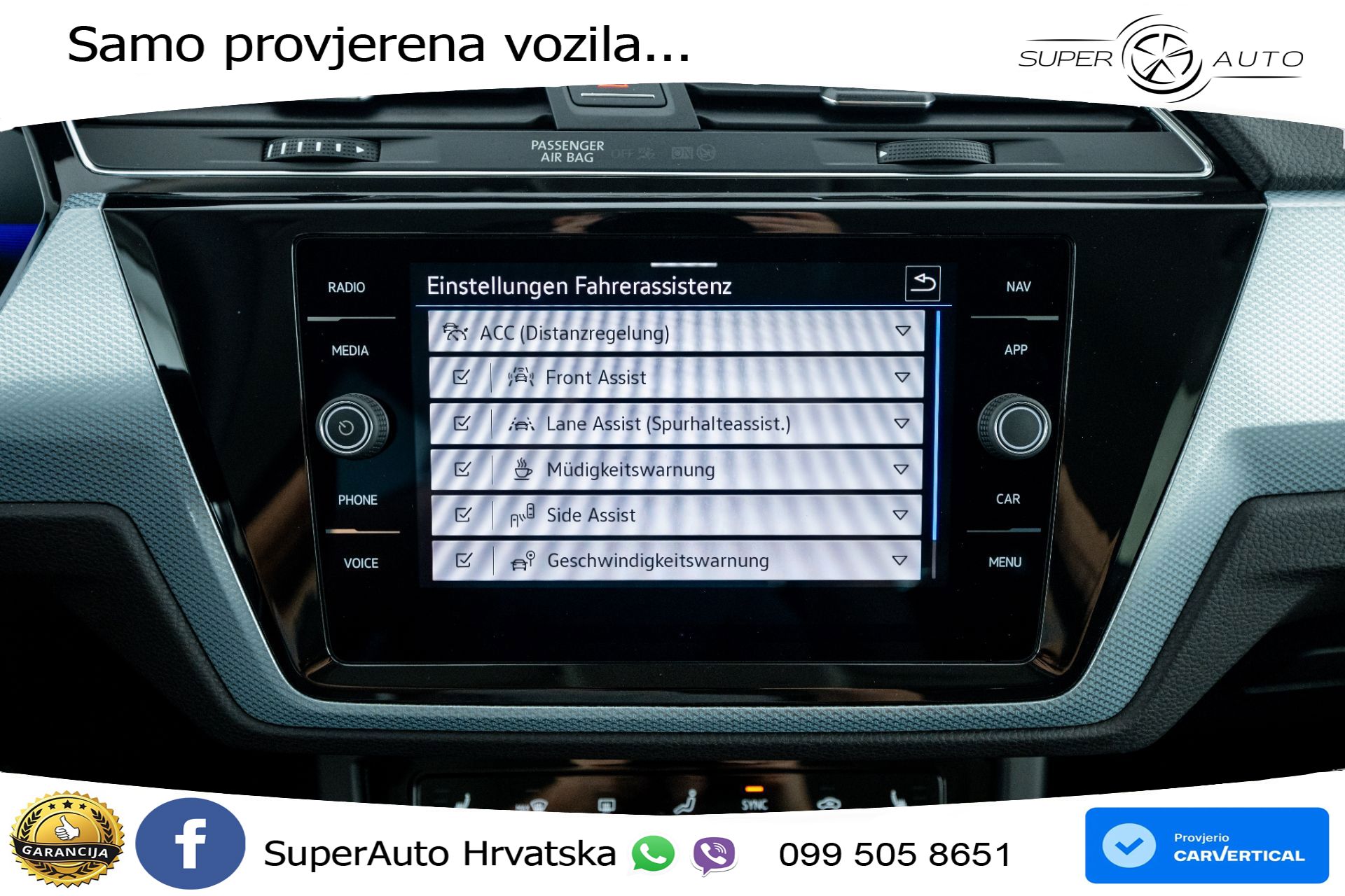 VW Touran 1.5 TSI DSG Comfortline 150 KS, 7-SJED+LED+ACC+GR SJED+VIRT+PDC+ASIST