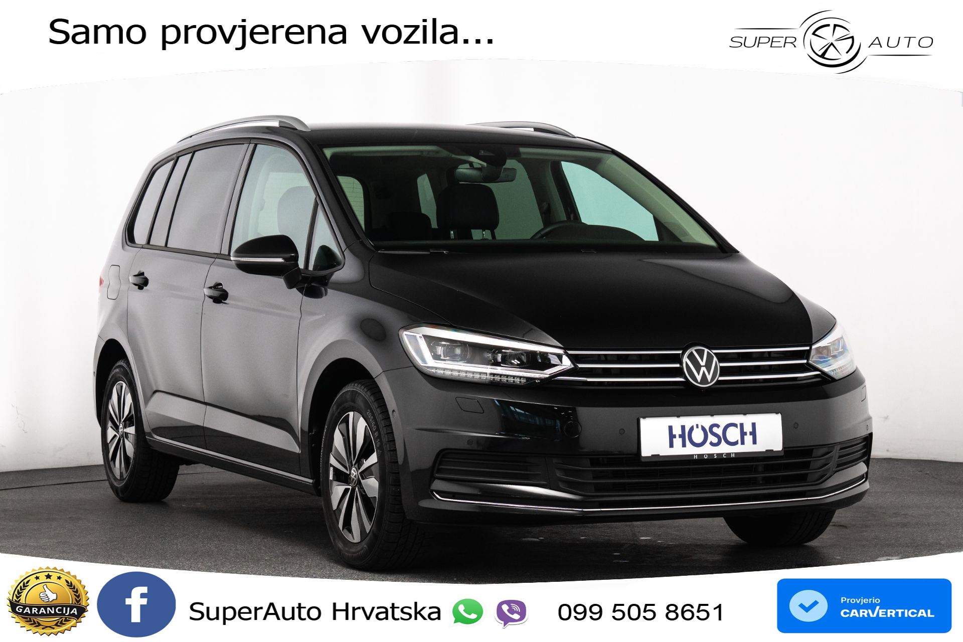 VW Touran 1.5 TSI DSG Comfortline 150 KS, 7-SJED+LED+ACC+GR SJED+VIRT+PDC+ASIST