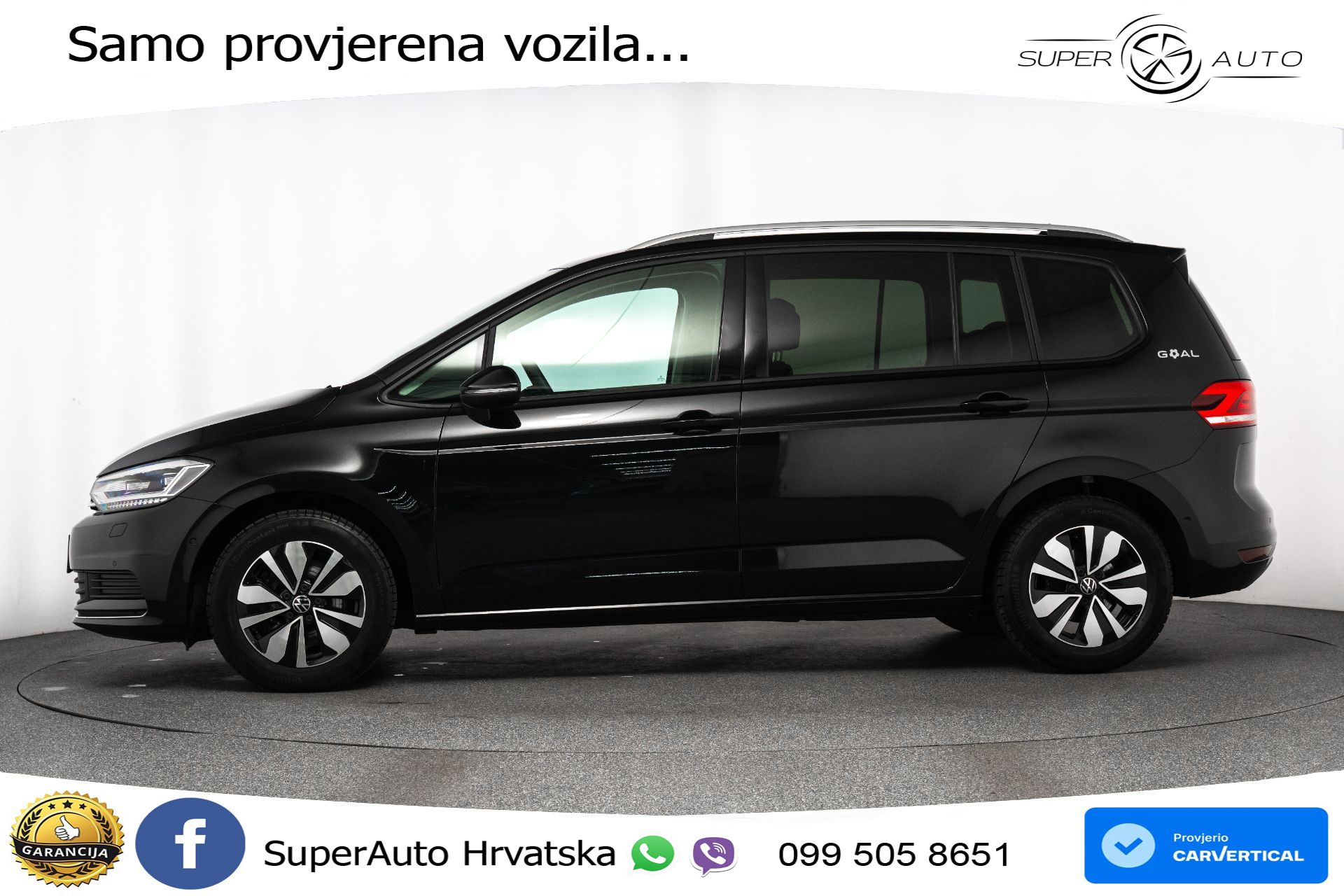 VW Touran 1.5 TSI DSG Comfortline 150 KS, 7-SJED+LED+ACC+GR SJED+VIRT+PDC+ASIST