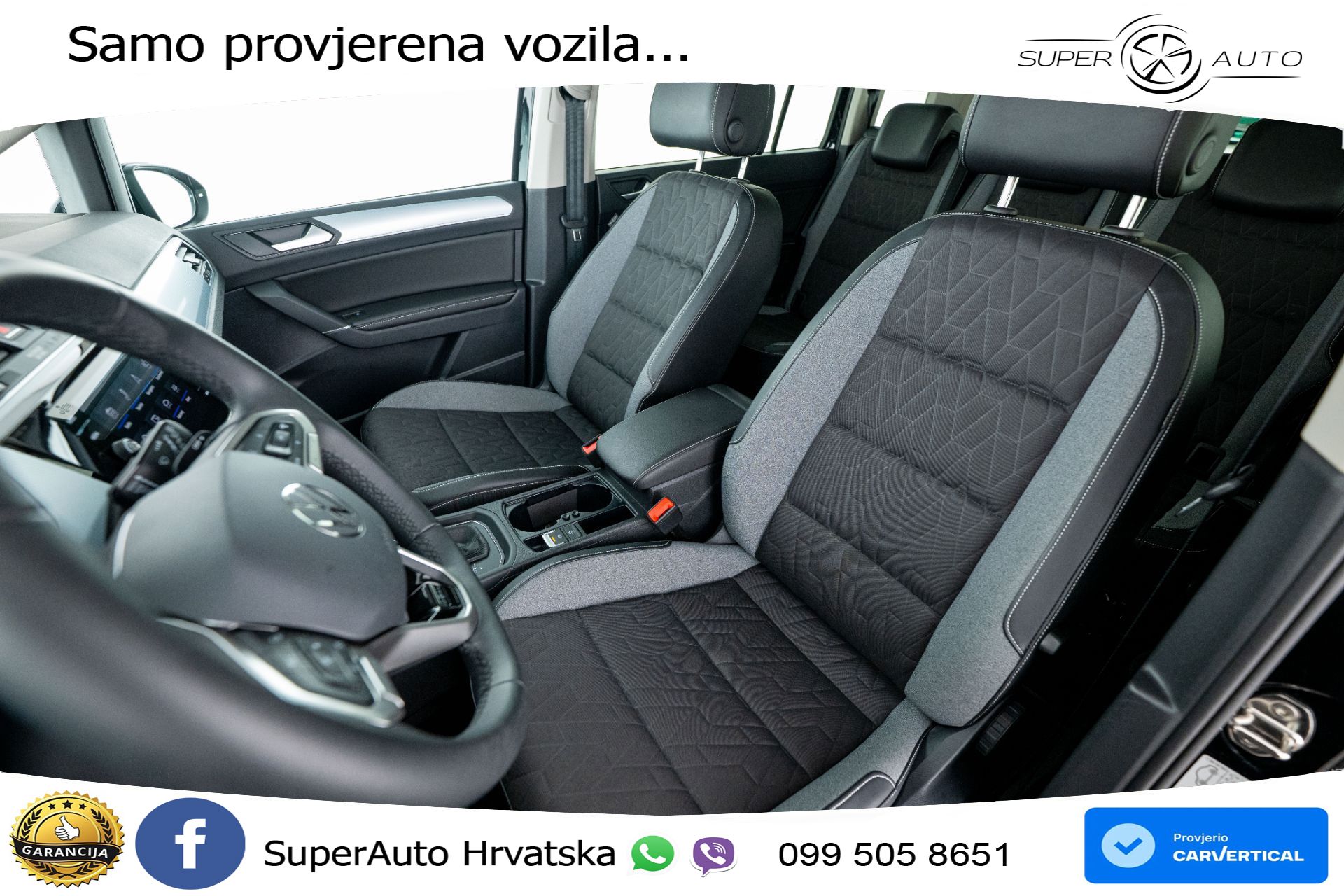 VW Touran 1.5 TSI DSG Comfortline 150 KS, 7-SJED+LED+ACC+GR SJED+VIRT+PDC+ASIST