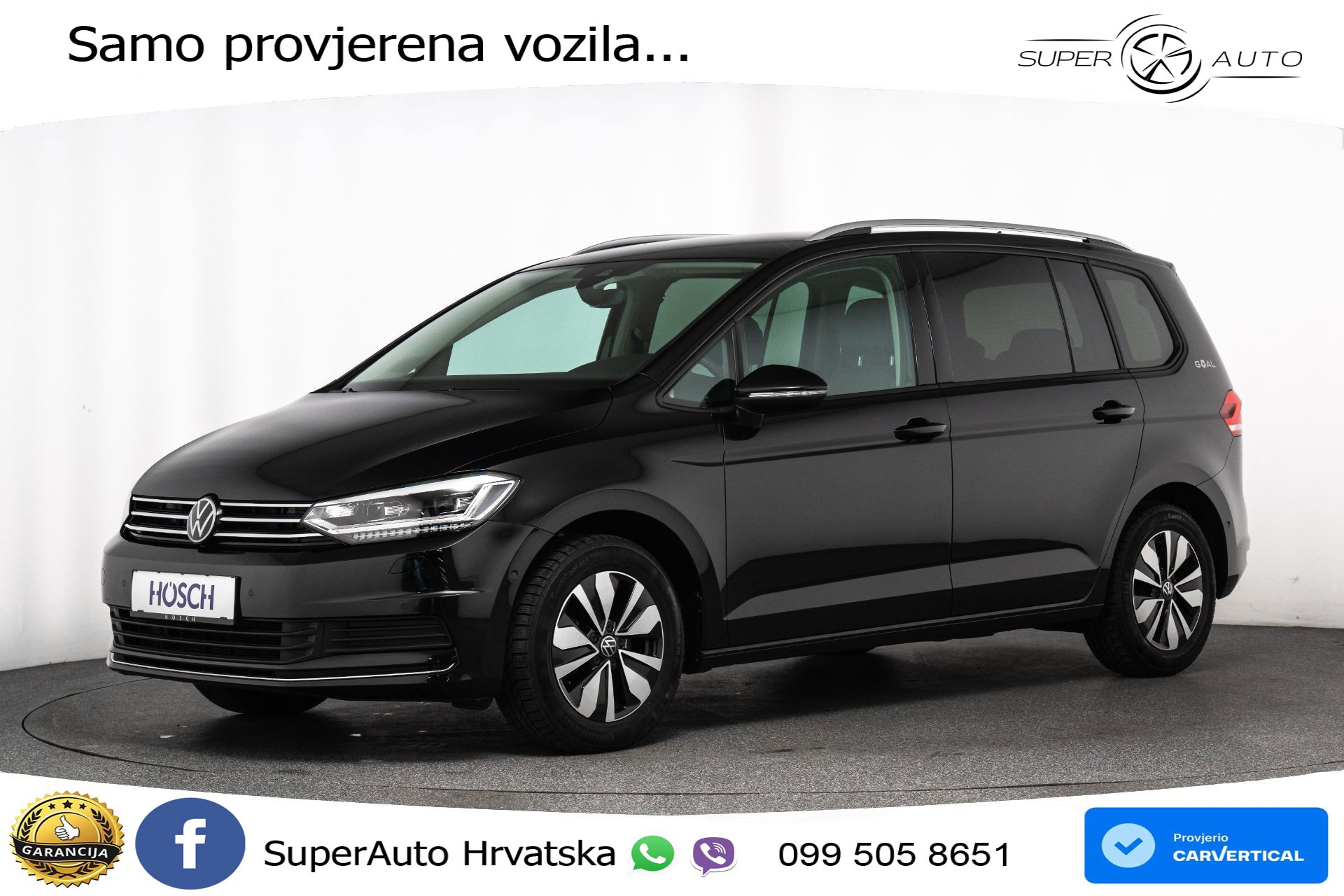 VW Touran 1.5 TSI DSG Comfortline 150 KS, 7-SJED+LED+ACC+GR SJED+VIRT+PDC+ASIST