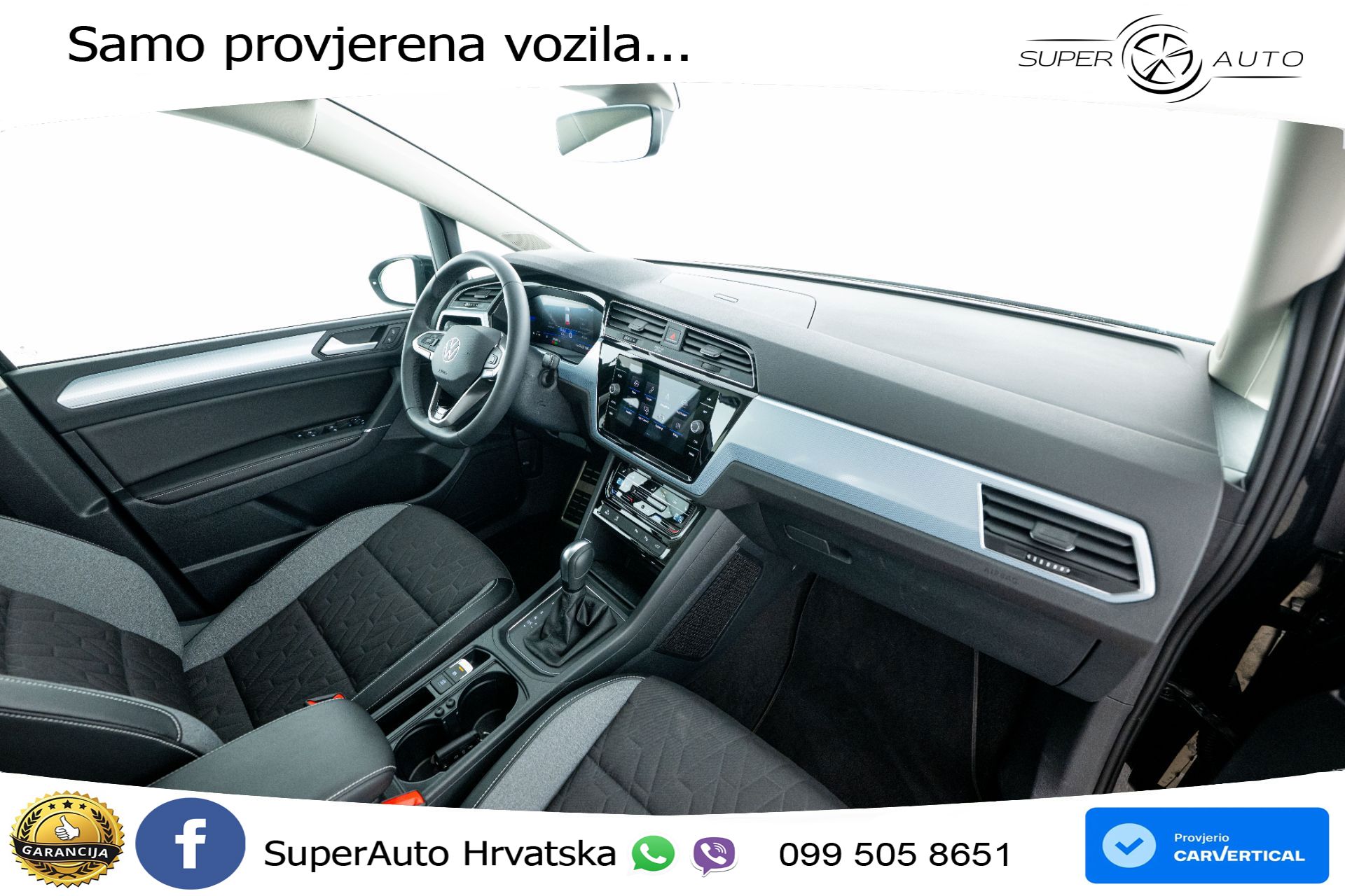 VW Touran 1.5 TSI DSG Comfortline 150 KS, 7-SJED+LED+ACC+GR SJED+VIRT+PDC+ASIST