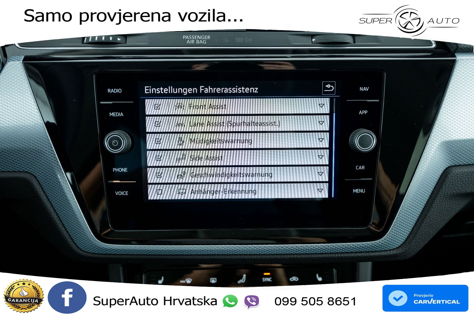 VW Touran 1.5 TSI DSG Comfortline 150 KS, 7-SJED+LED+ACC+GR SJED+VIRT+PDC+ASIST