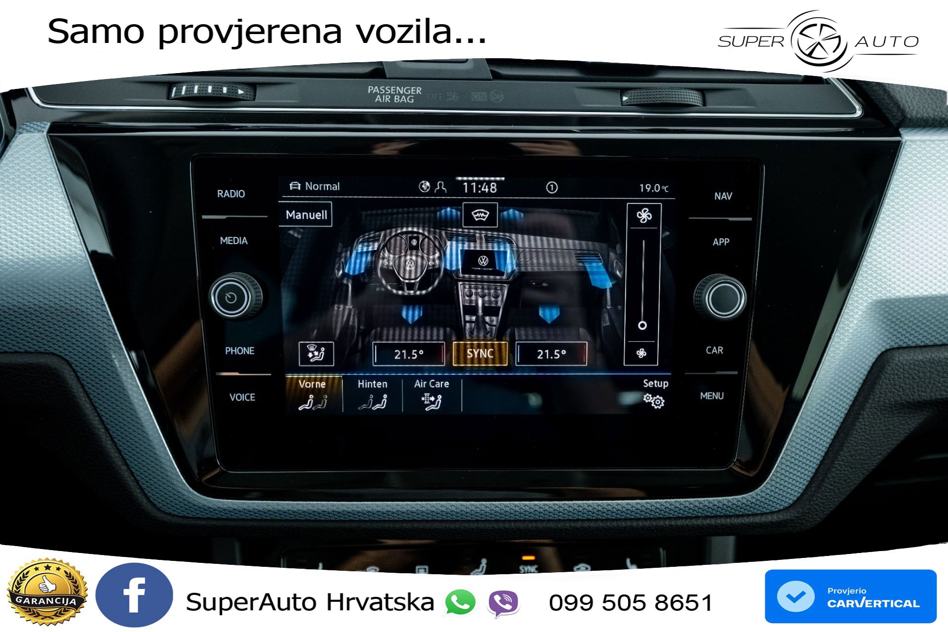 VW Touran 1.5 TSI DSG Comfortline 150 KS, 7-SJED+LED+ACC+GR SJED+VIRT+PDC+ASIST