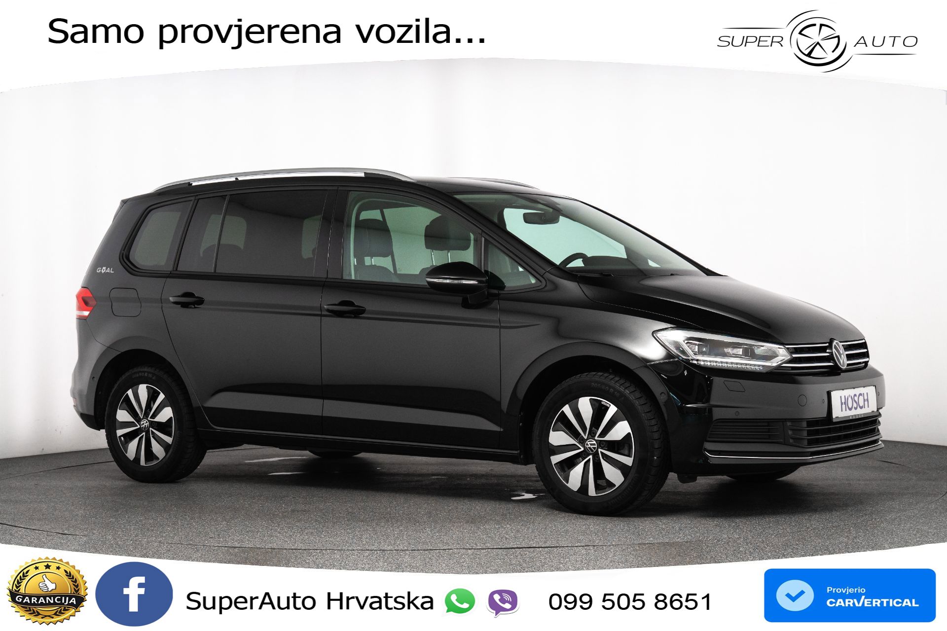 VW Touran 1.5 TSI DSG Comfortline 150 KS, LED+ACC+GR SJED+PDC+VIRT