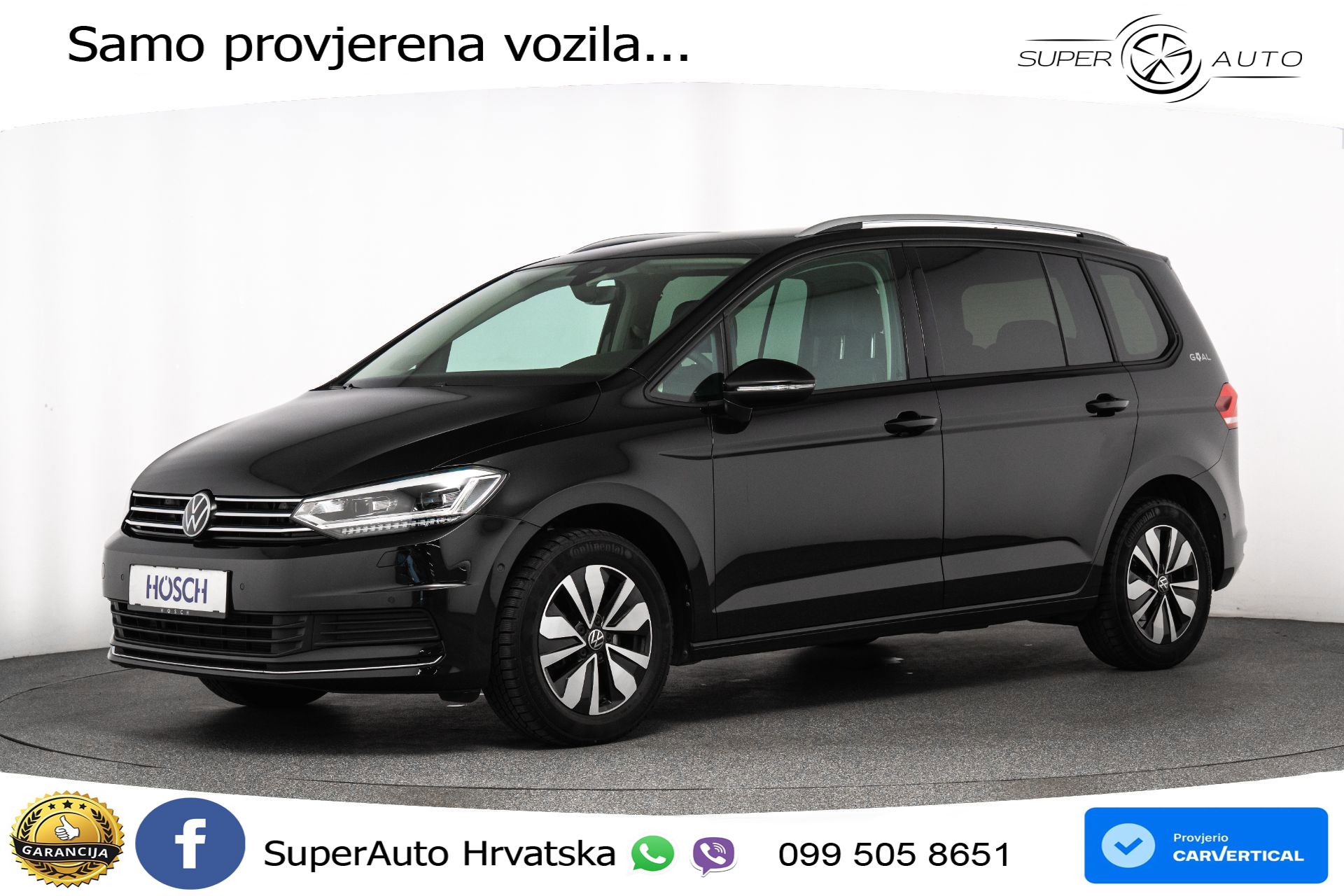 VW Touran 1.5 TSI DSG Comfortline 150 KS, LED+ACC+GR SJED+PDC+VIRT