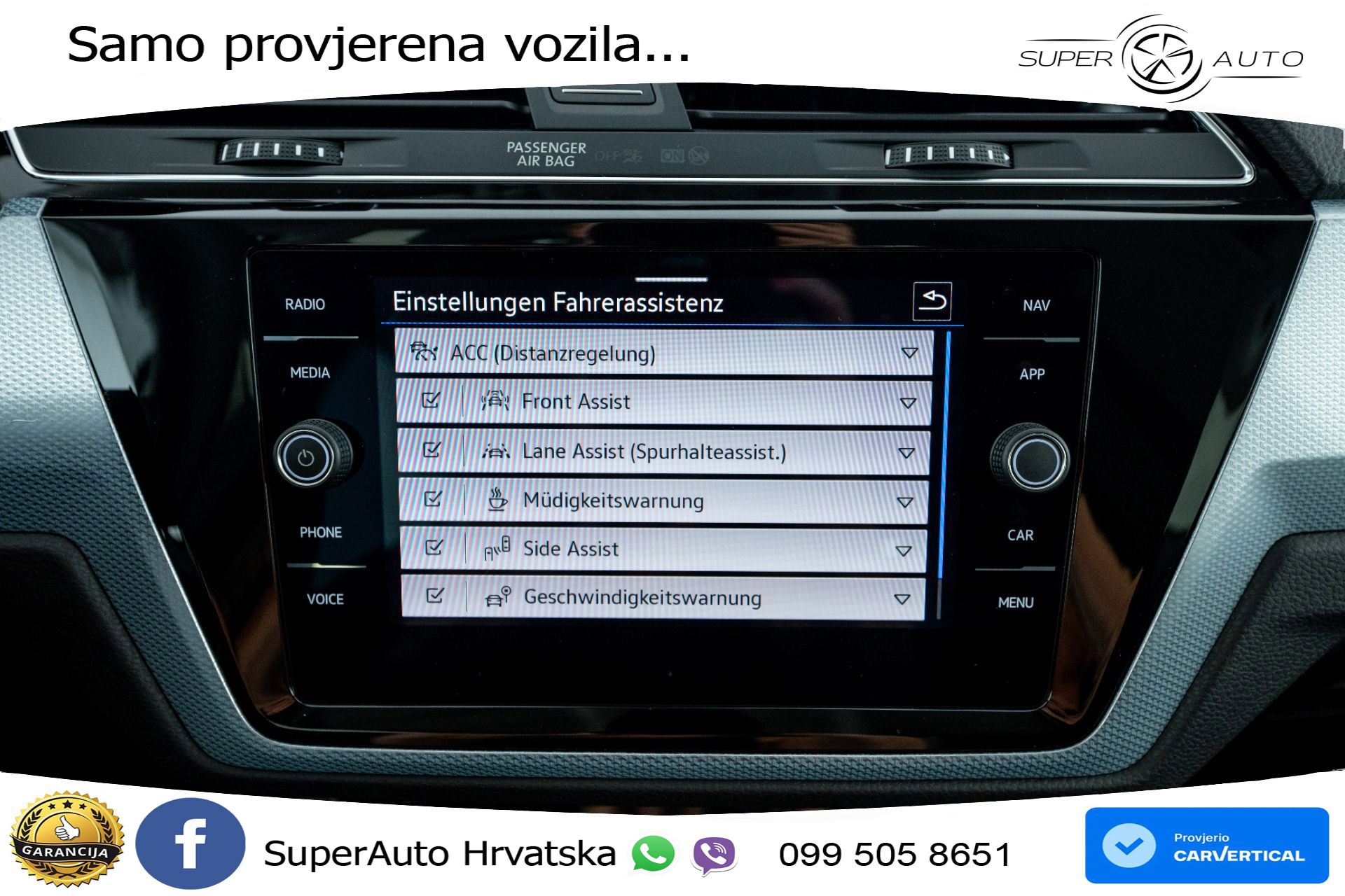 VW Touran 1.5 TSI DSG Comfortline 150 KS, LED+ACC+GR SJED+PDC+VIRT