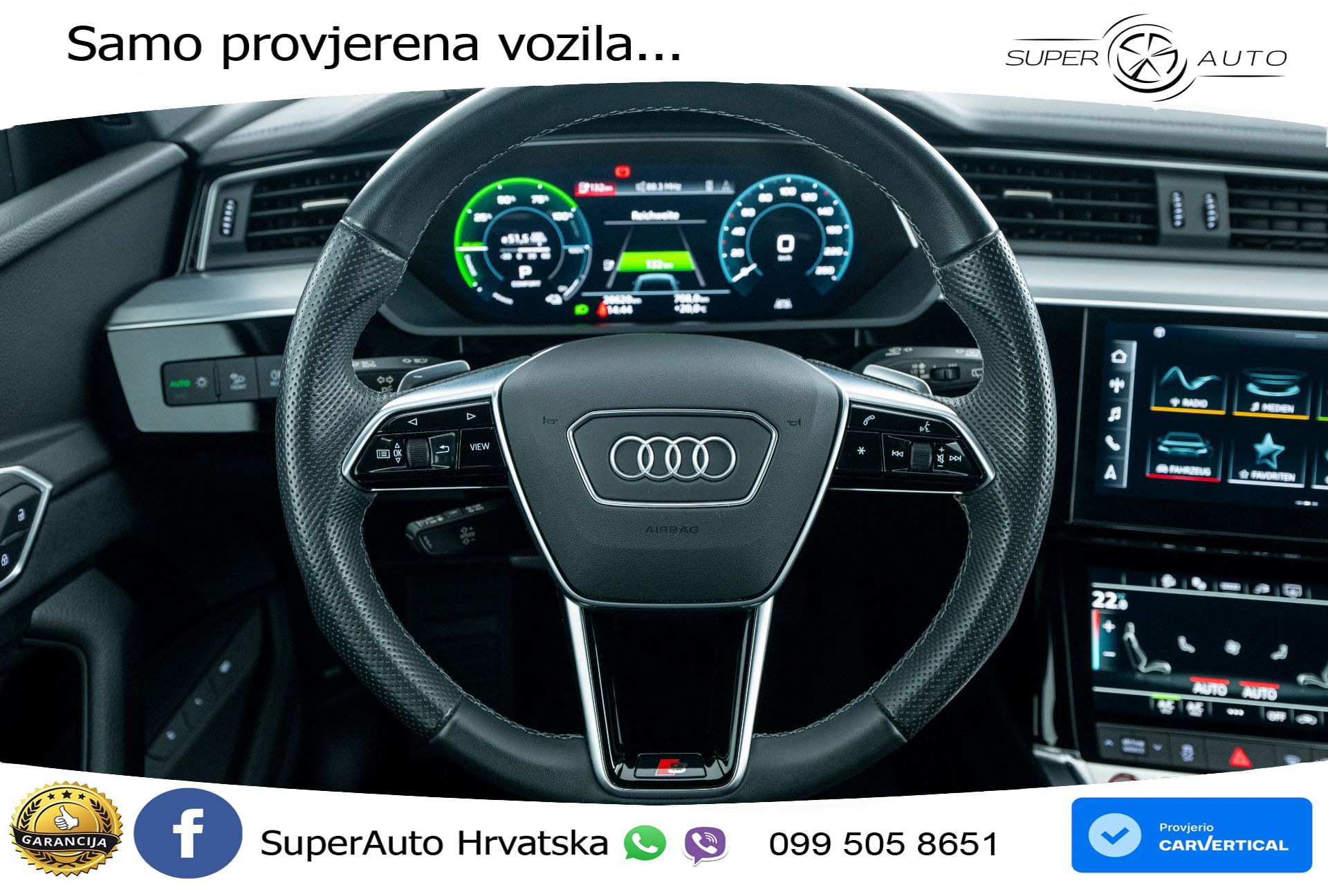 Audi e-tron S 503 KS, ZRAČNI+VIRT+NAVI