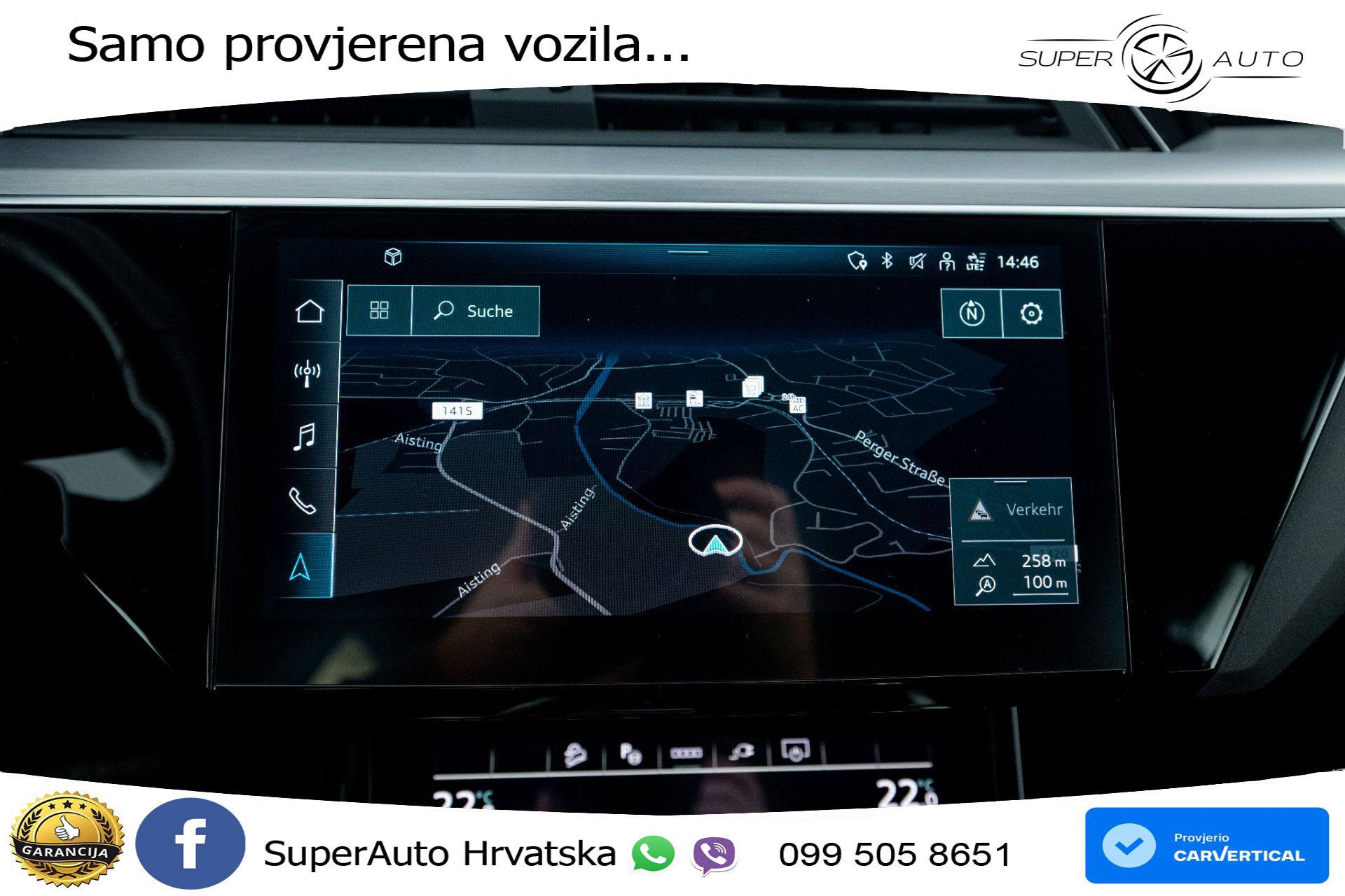 Audi e-tron S 503 KS, ZRAČNI+VIRT+NAVI
