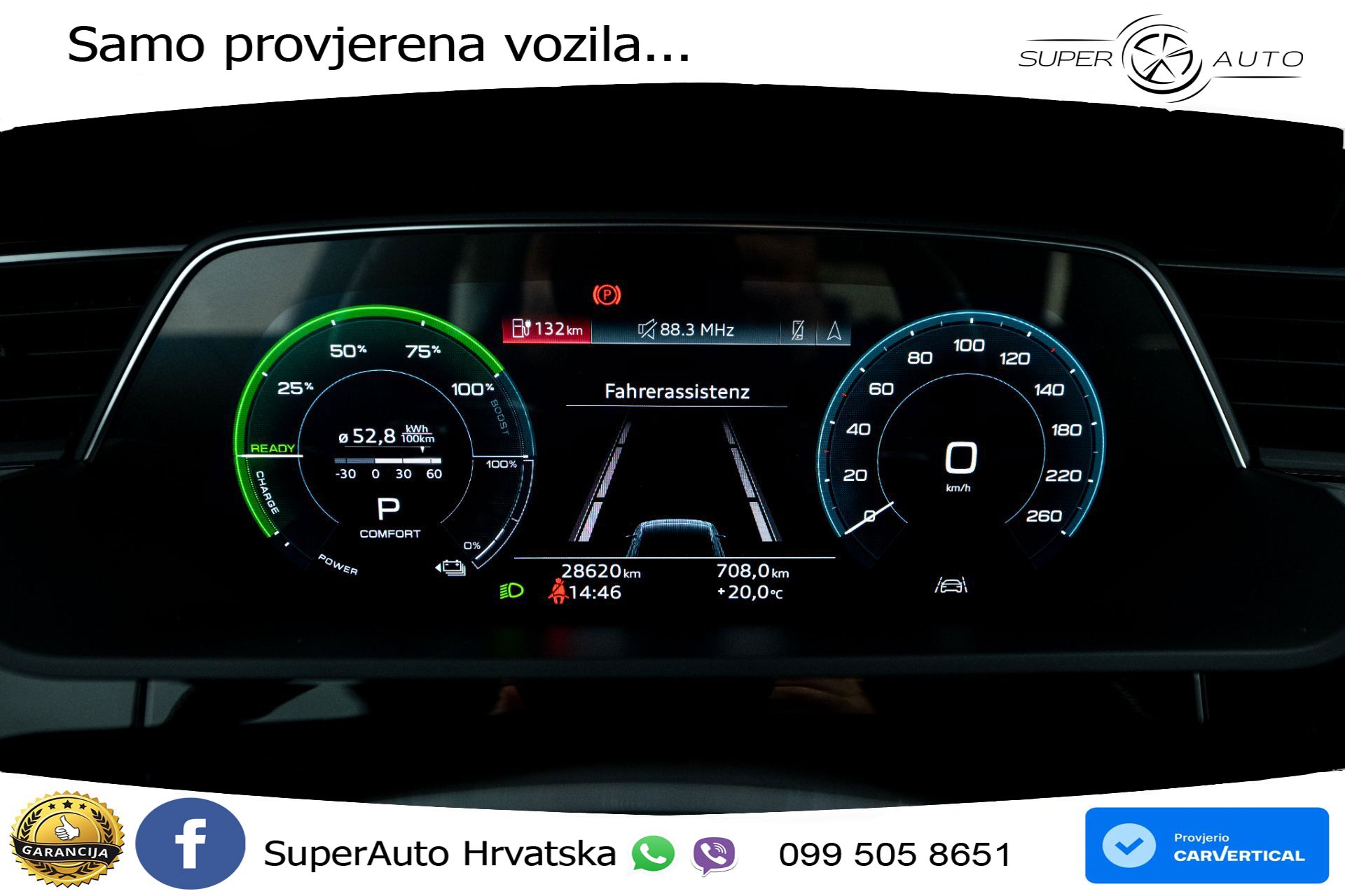 Audi e-tron S 503 KS, ZRAČNI+VIRT+NAVI